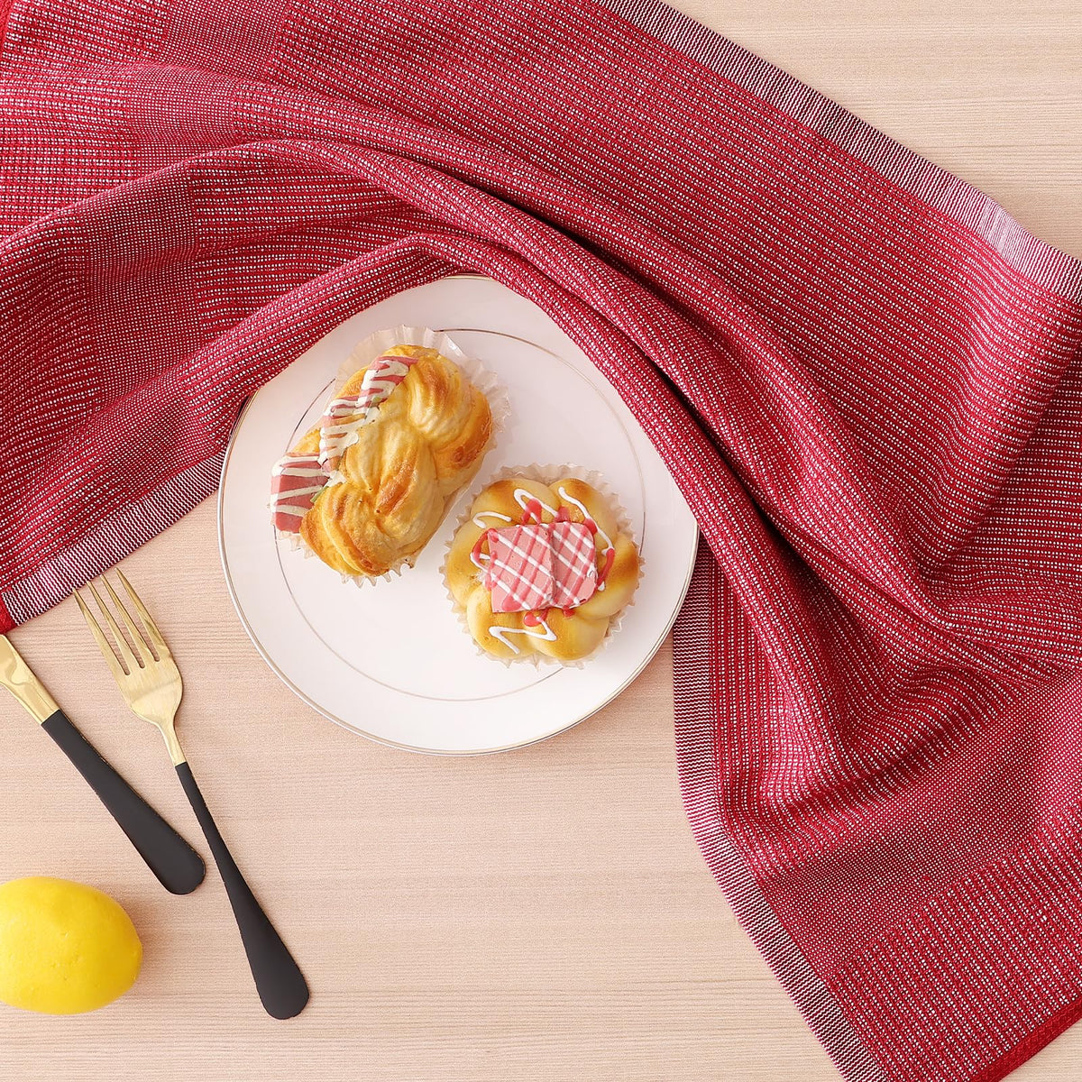 380 GSM Cotton Premium Kitchen Towels 6 Pack (6 Count)