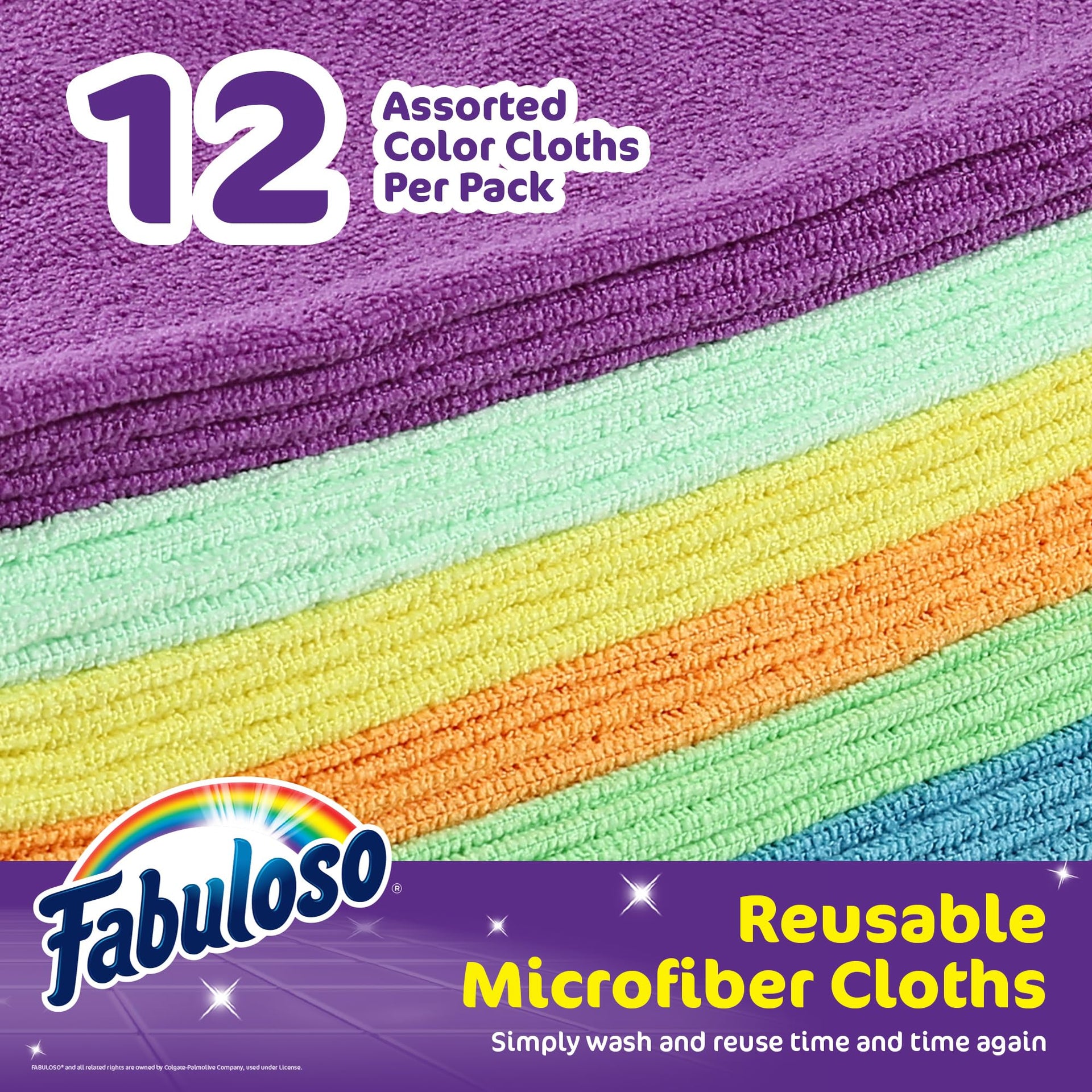 Microfiber Cleaning Cloths (12 Count)
