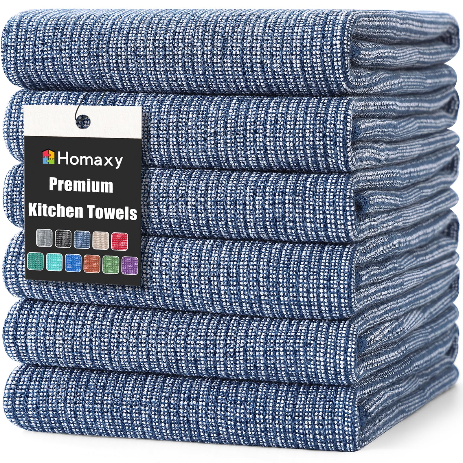380 GSM Cotton Premium Kitchen Towels 6 Pack (6 Count)
