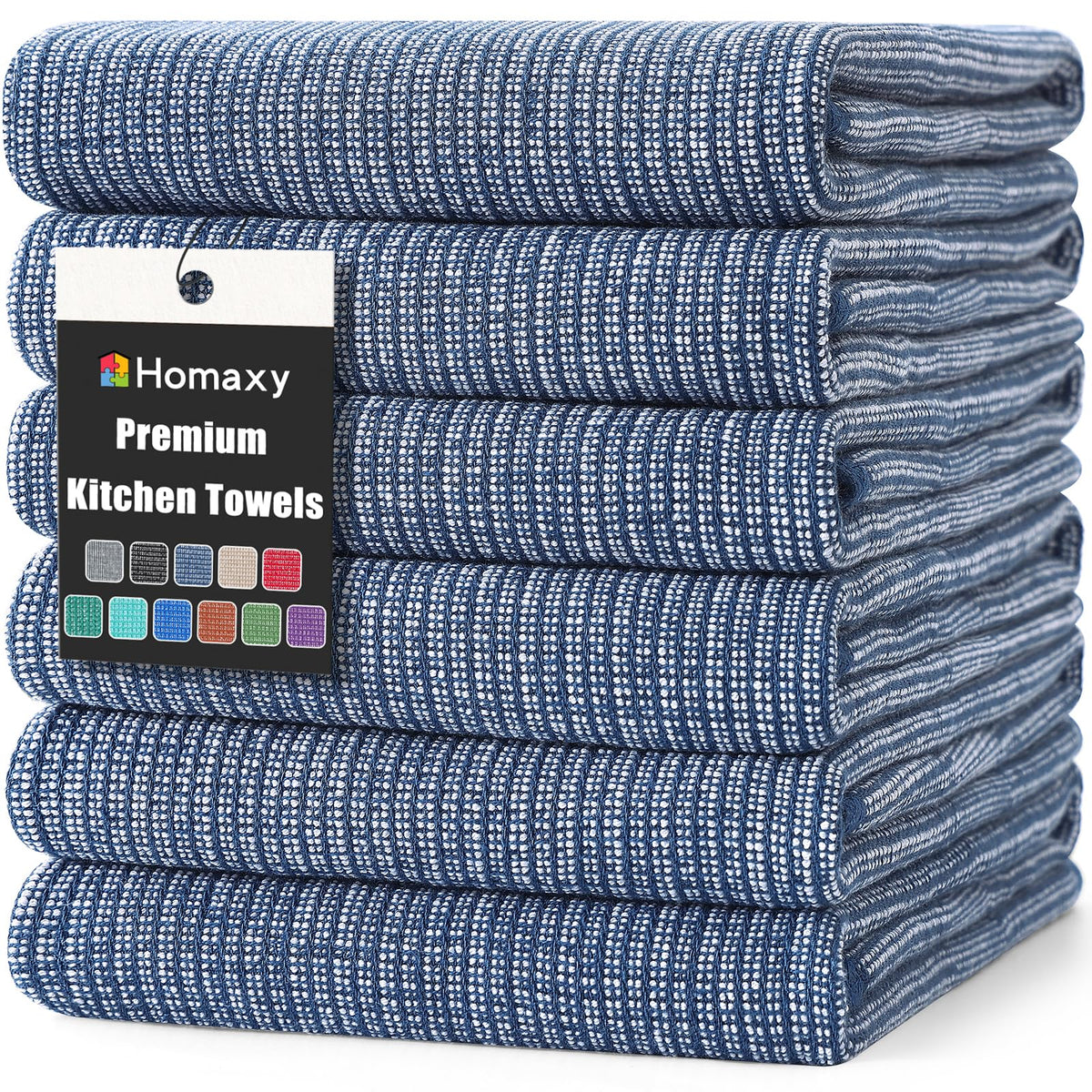 380 GSM Cotton Premium Kitchen Towels 6 Pack (6 Count)