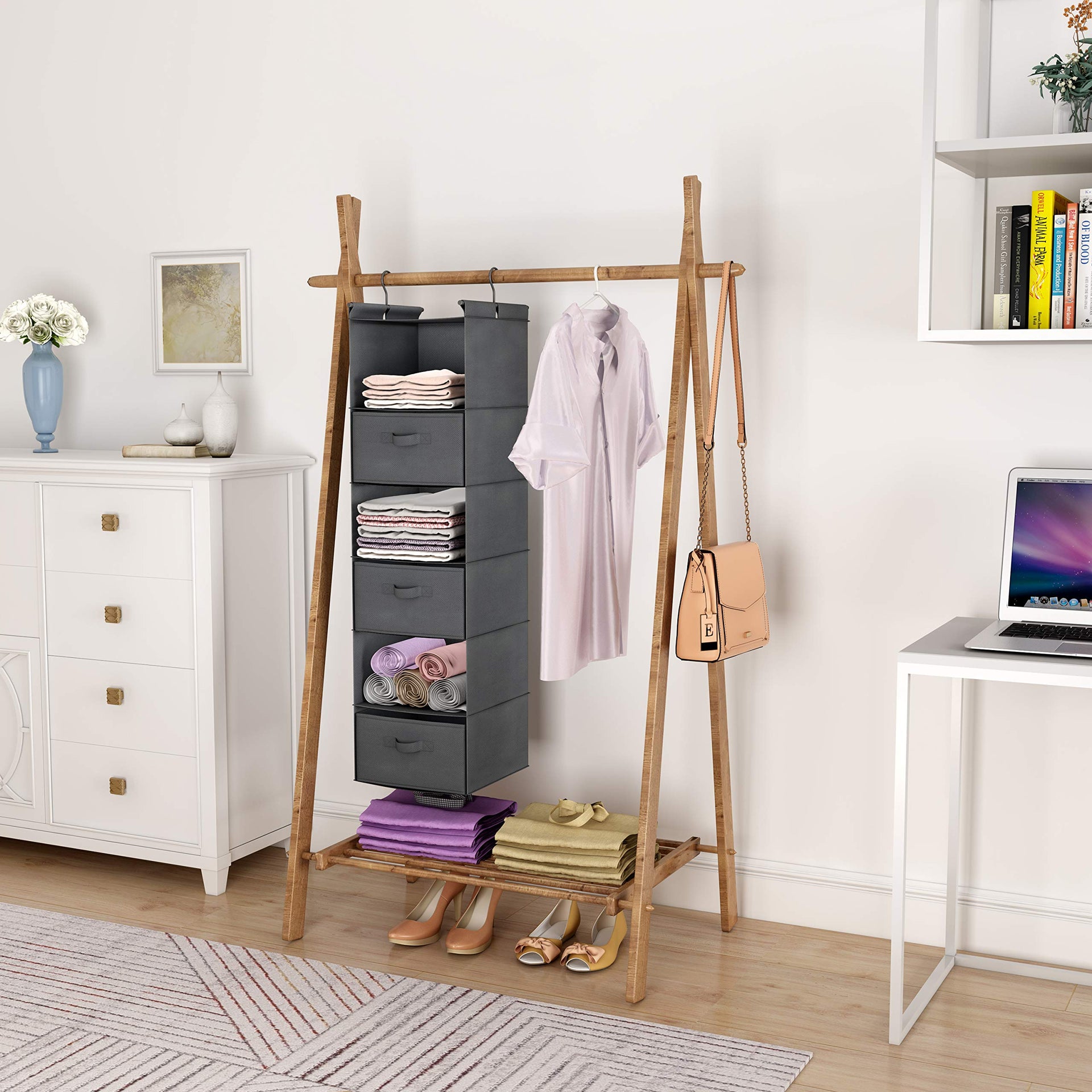 6 Tier Shelf Hanging Closet Organizer