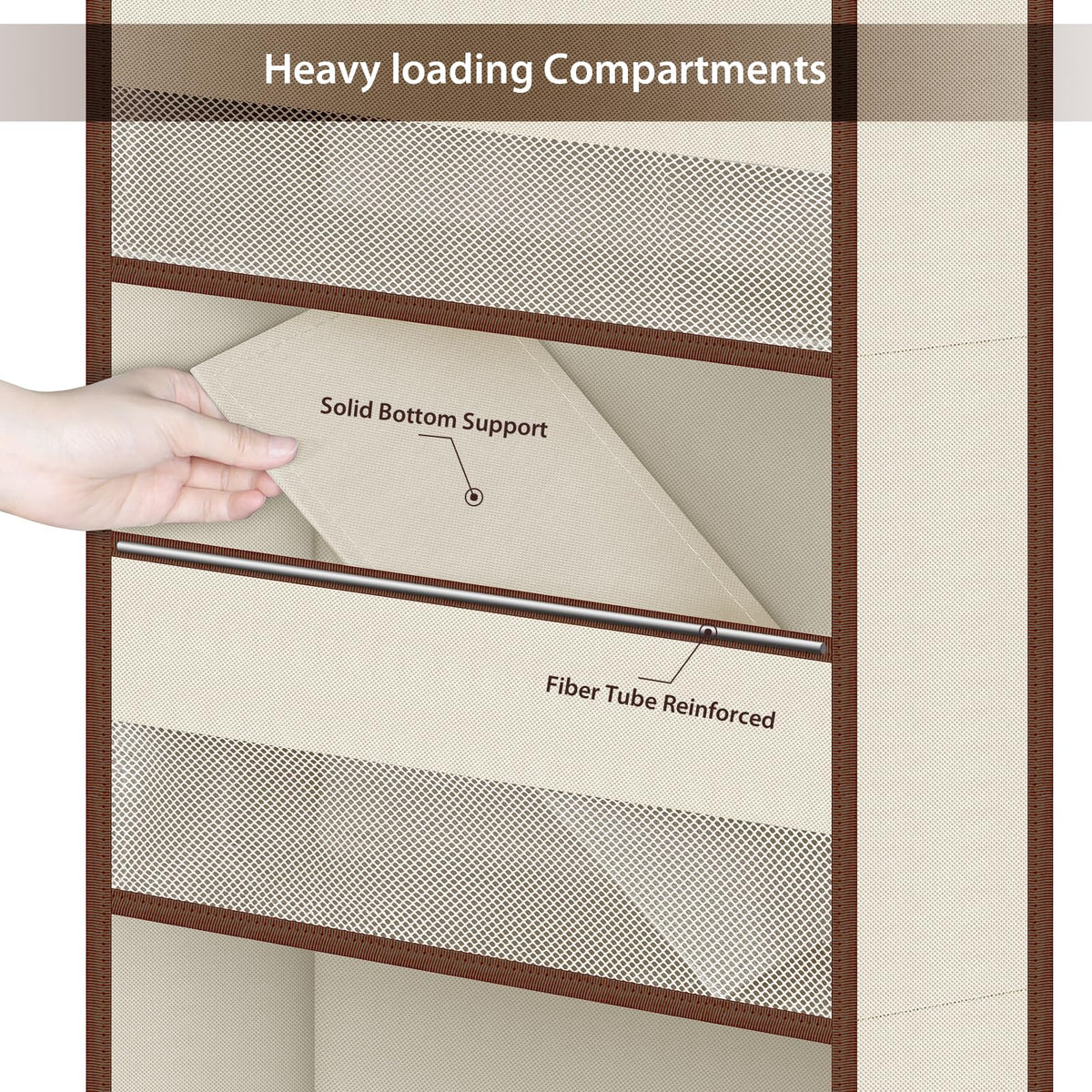 Fabric Over Door Hanging Organizer for Baby Nursery