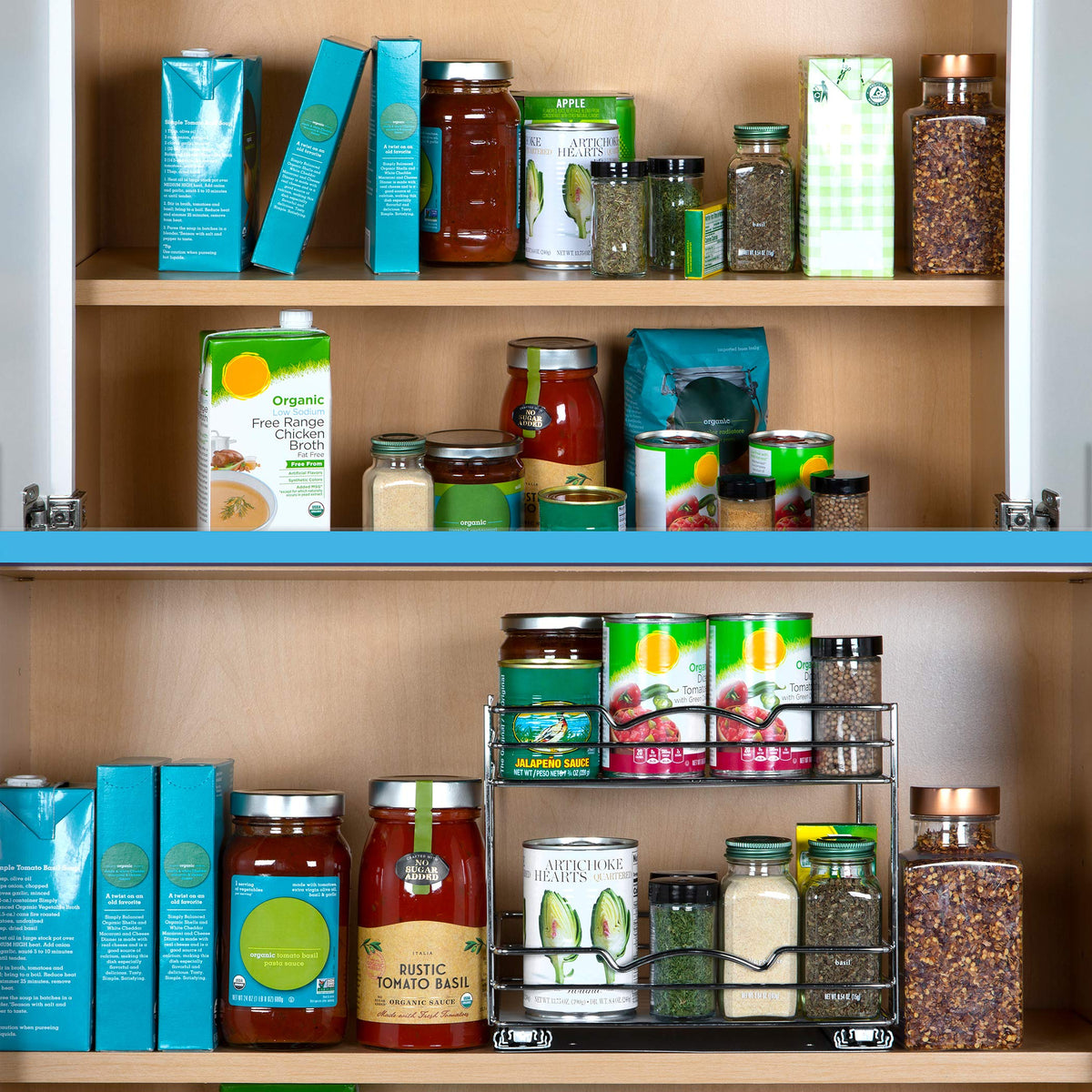 Pull Out Cabinet Spice Rack Organizer 2