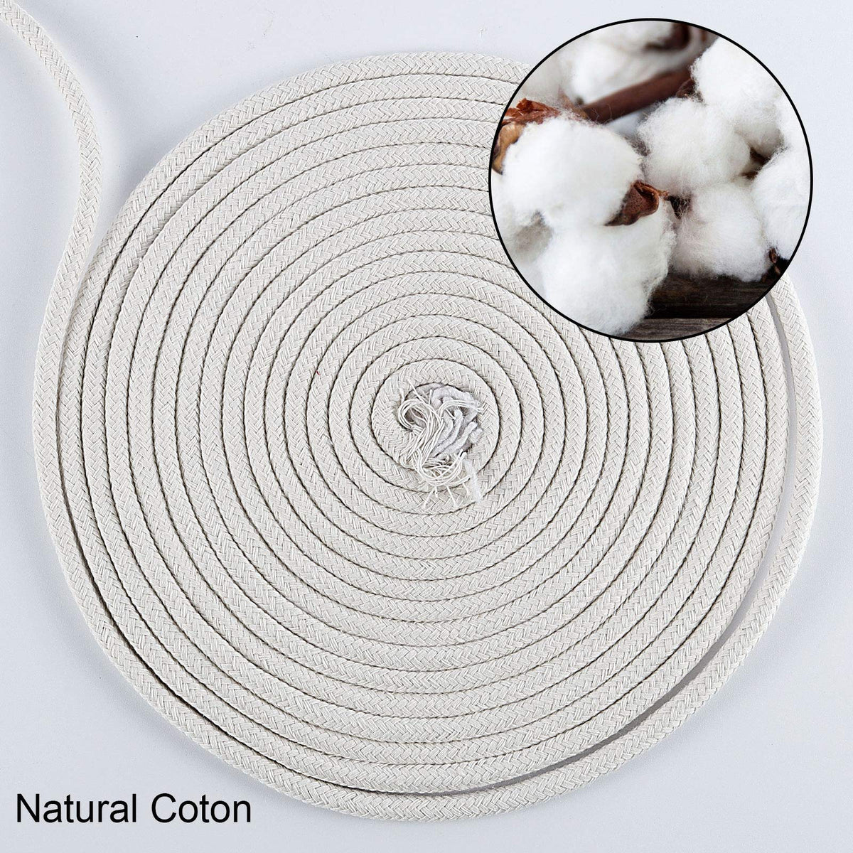 164 ft 1 4 in Natural Cotton Rope (164 Foot)