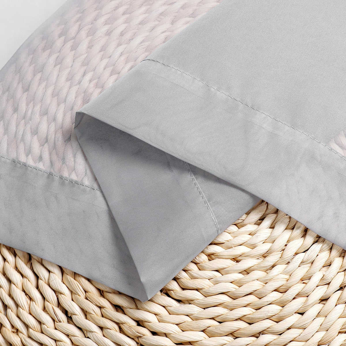 Sheer Light Grey Valances for Windows 2 Pack (2 Count)