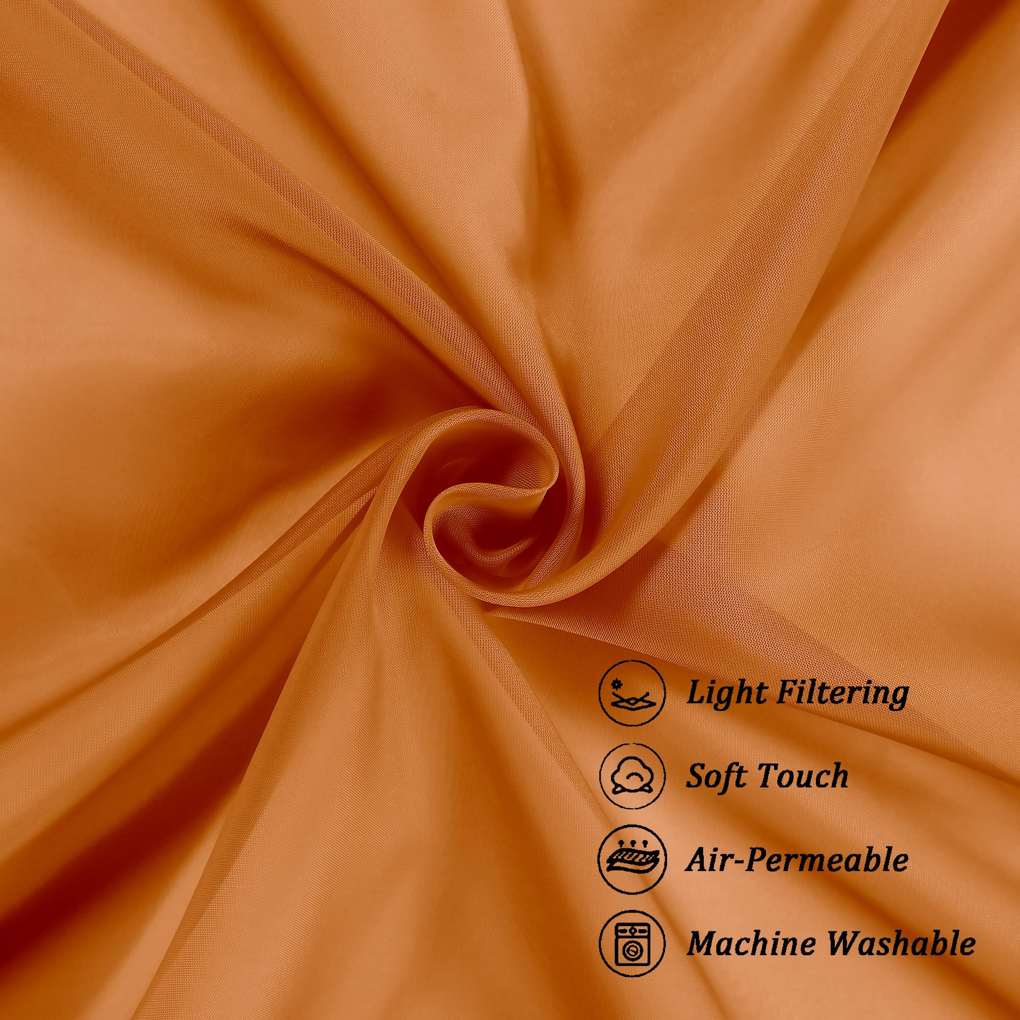 Sheer Valances for Windows 2 Pack (2 Count)