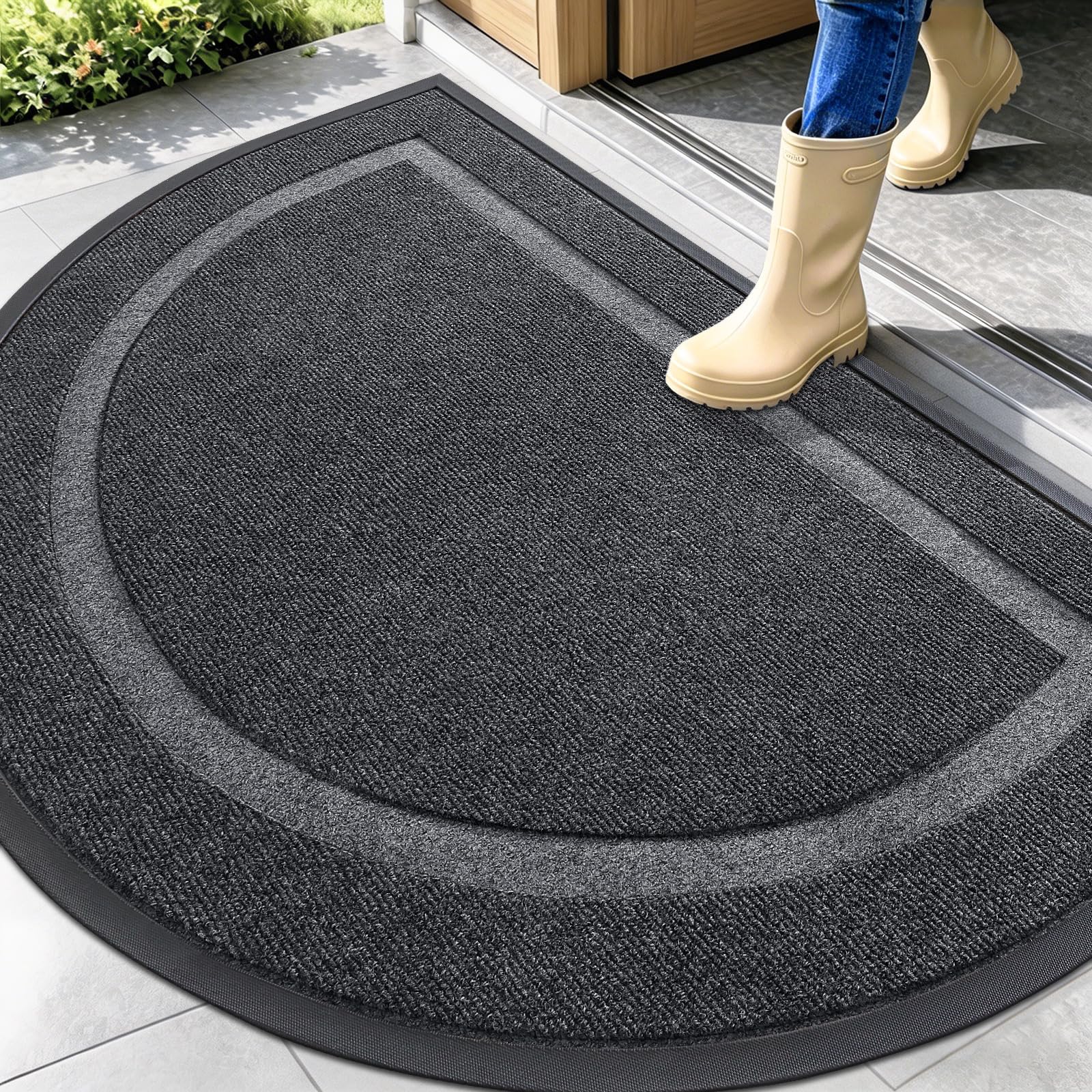 Half Circle Front Door Mat Outside 47x32 All