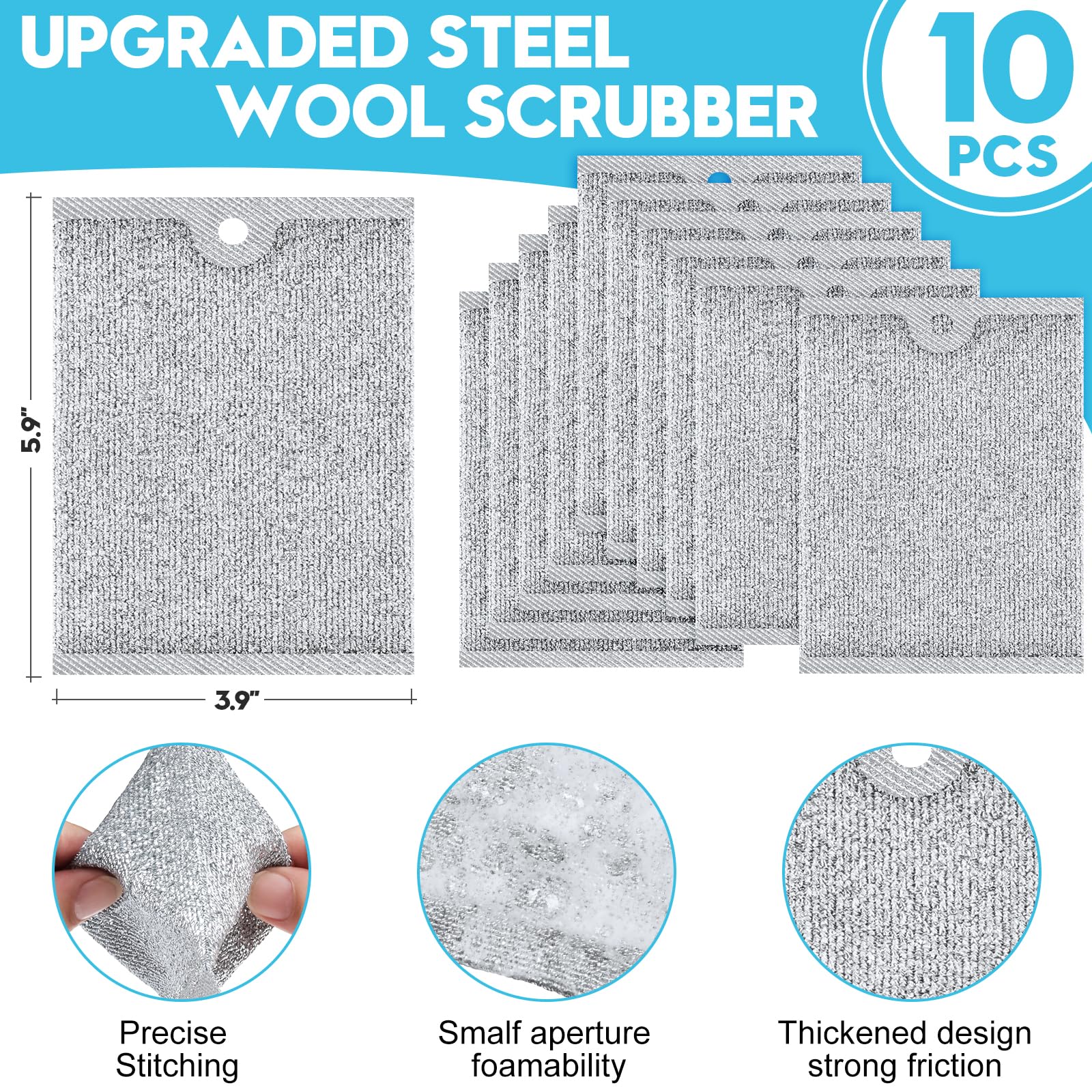 Steel Wool Scrubber (10 Count)
