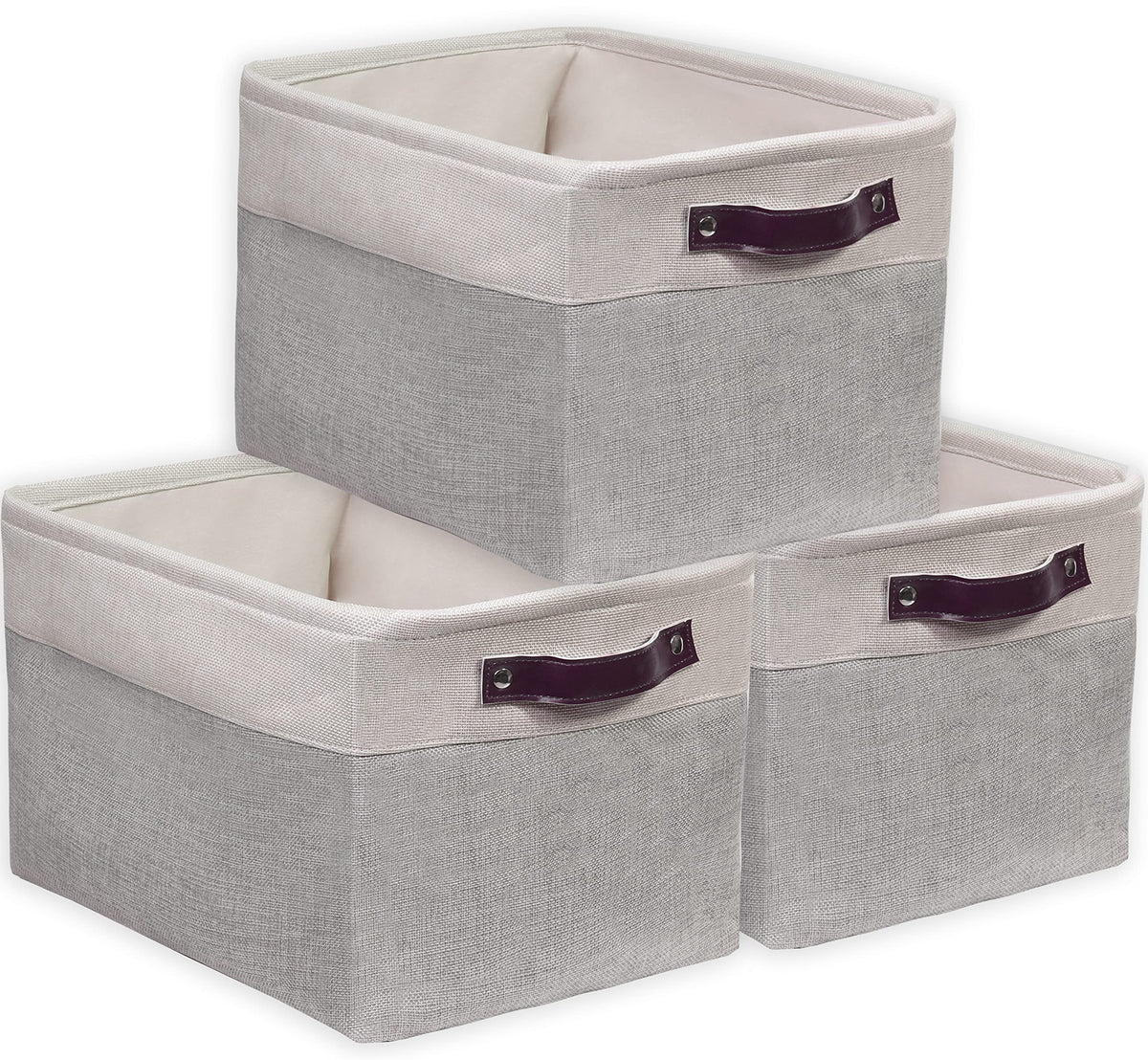 15" x 11" Large Fabric Storage Bin (3 Count)
