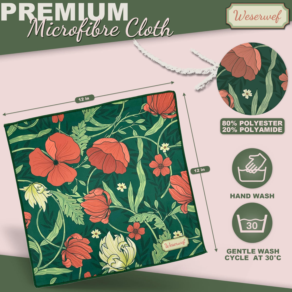 Design Microfiber Glasses Cleaning Cloth