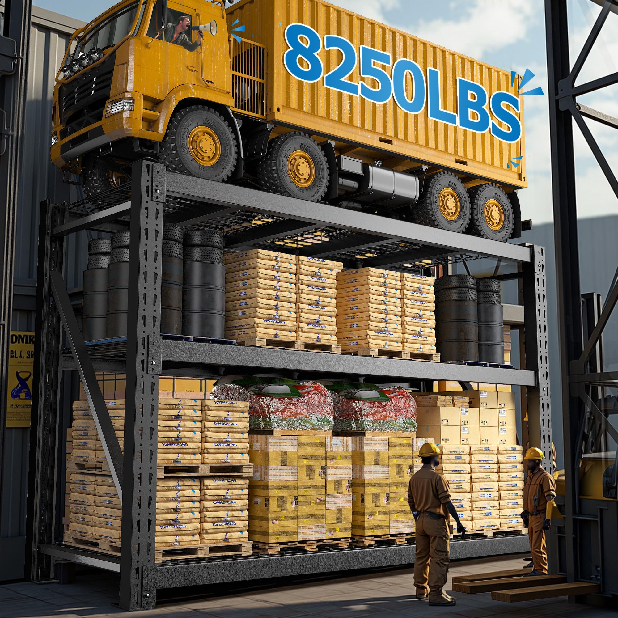 8250LBS Industrial Storage Shelves 2 (2 Count)