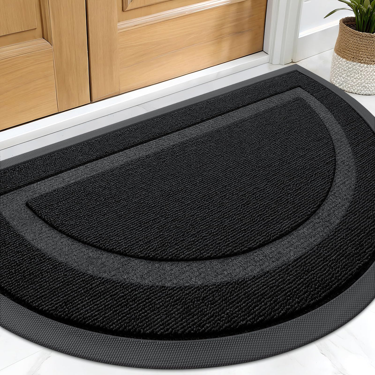 Half Circle Front Door Mat Outside 29.5x17 All
