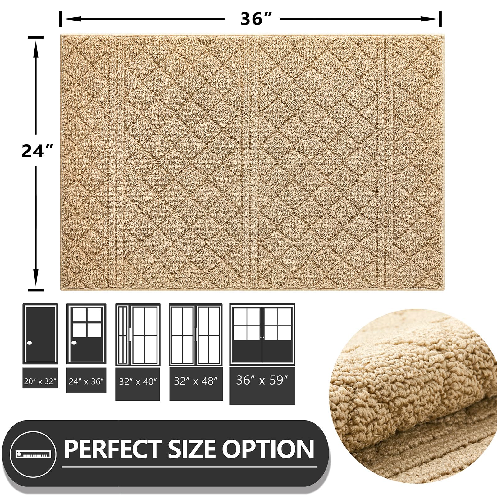 Front Door Mat 24" x 36"