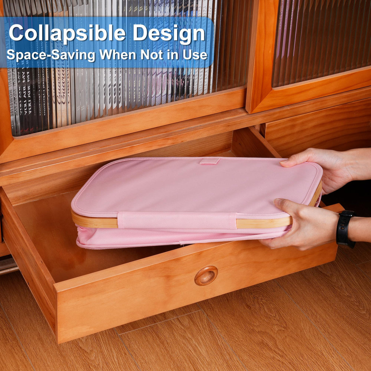 Slim Laundry Basket with Lid