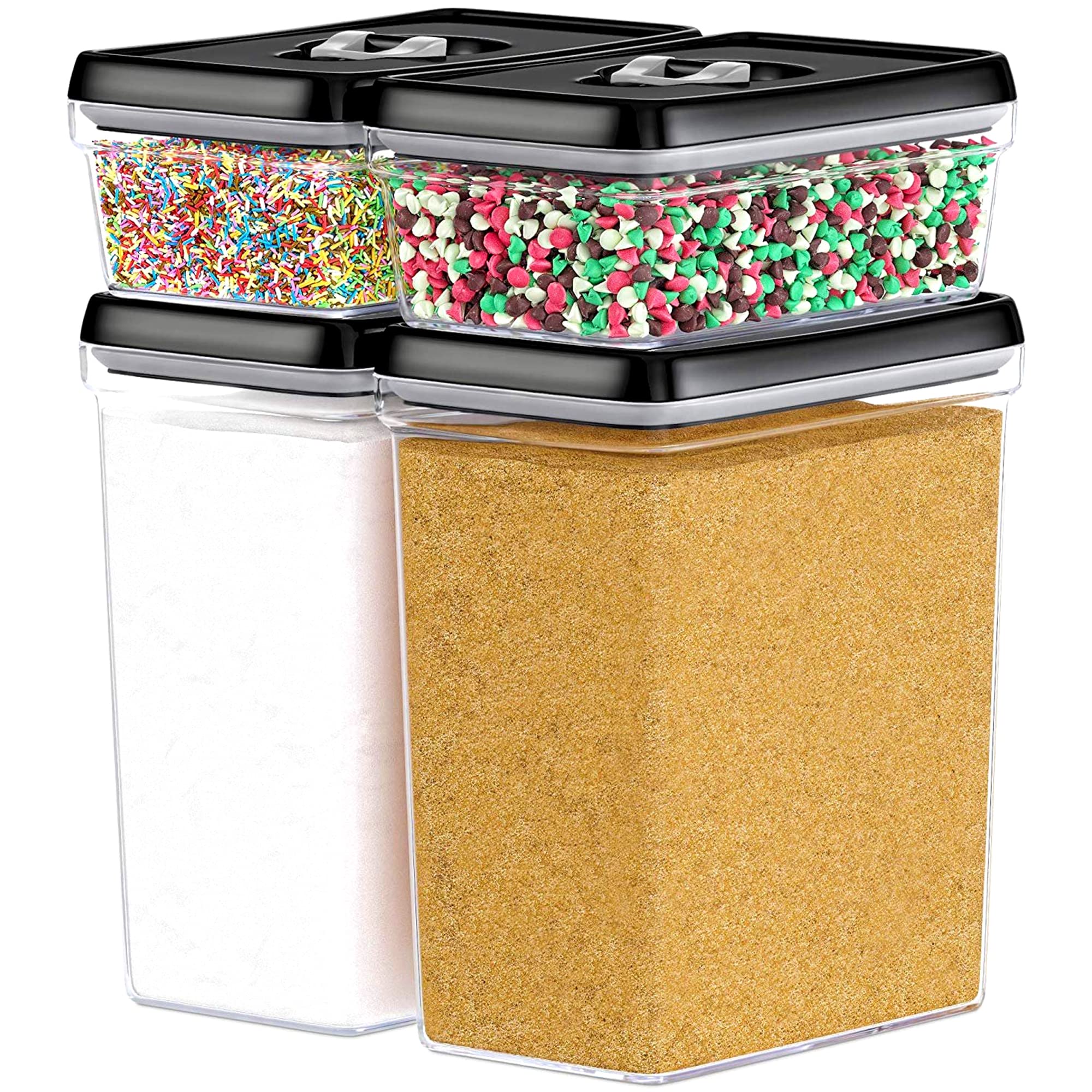Large Airtight Food Storage Containers (4 Count)