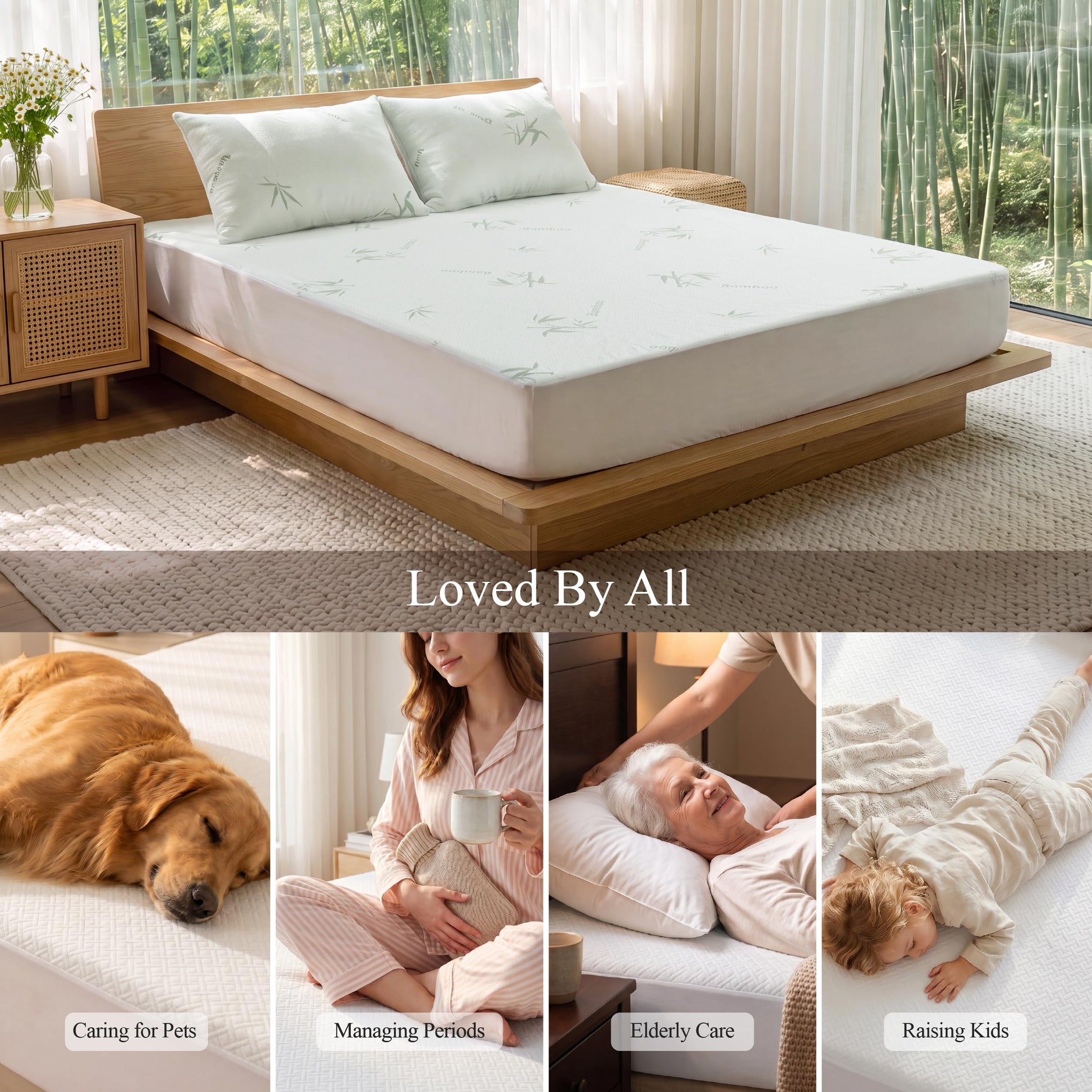 Mattress Cover Twin XL College Dorm Waterproof Mattress Protector
