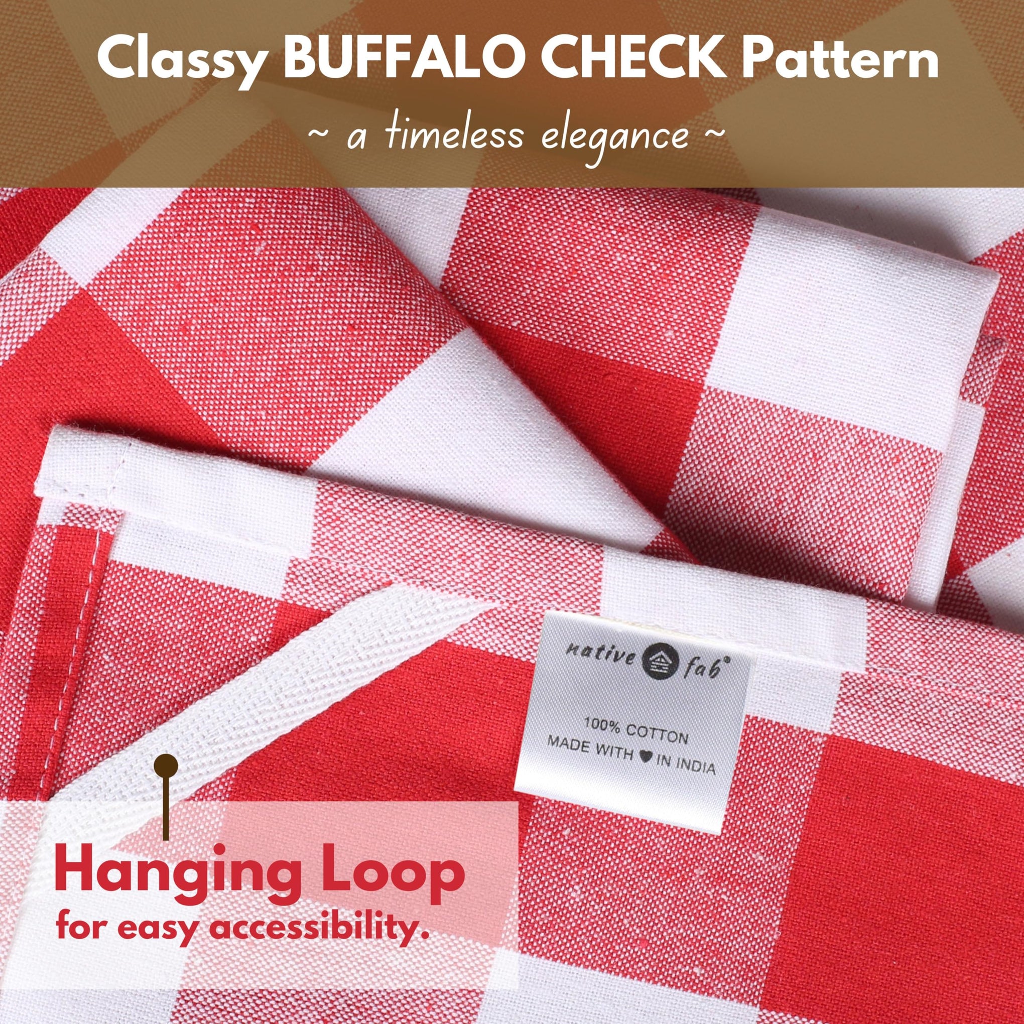 4 Pack Kitchen Towel with Hanging Loop 16x26 inches
