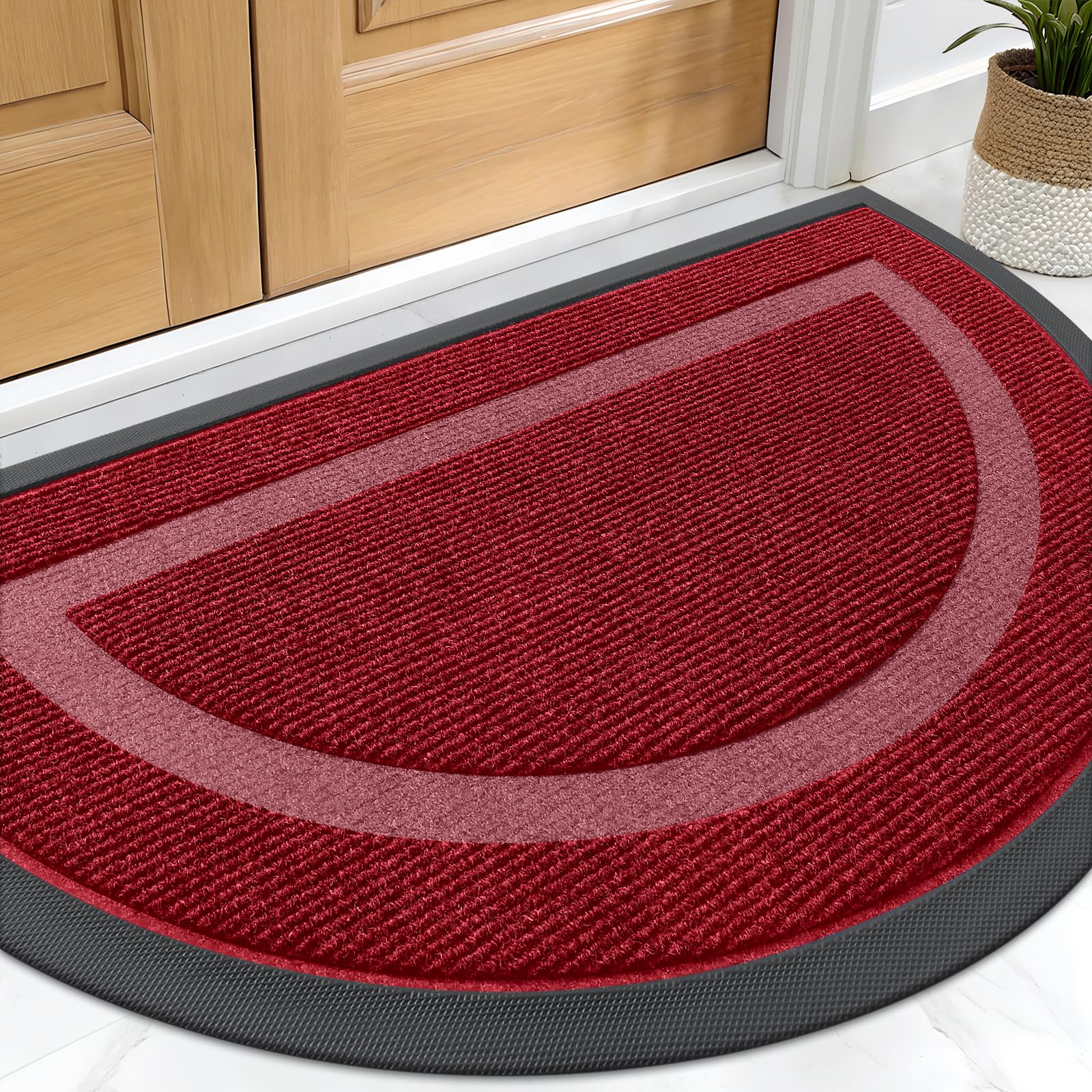 Half Circle Front Door Mat Outside 29.5x17 All