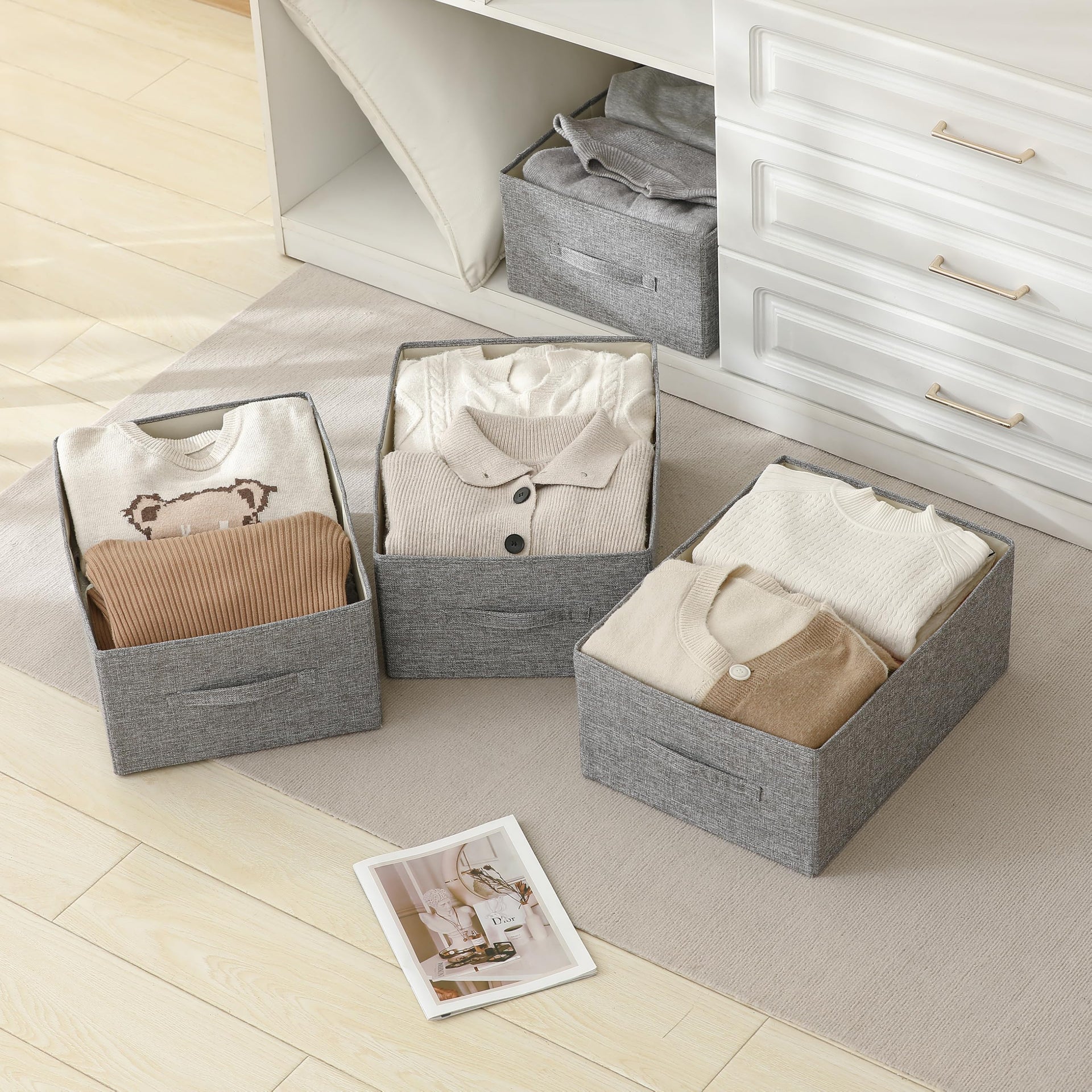 Linen Folding Storage Bins