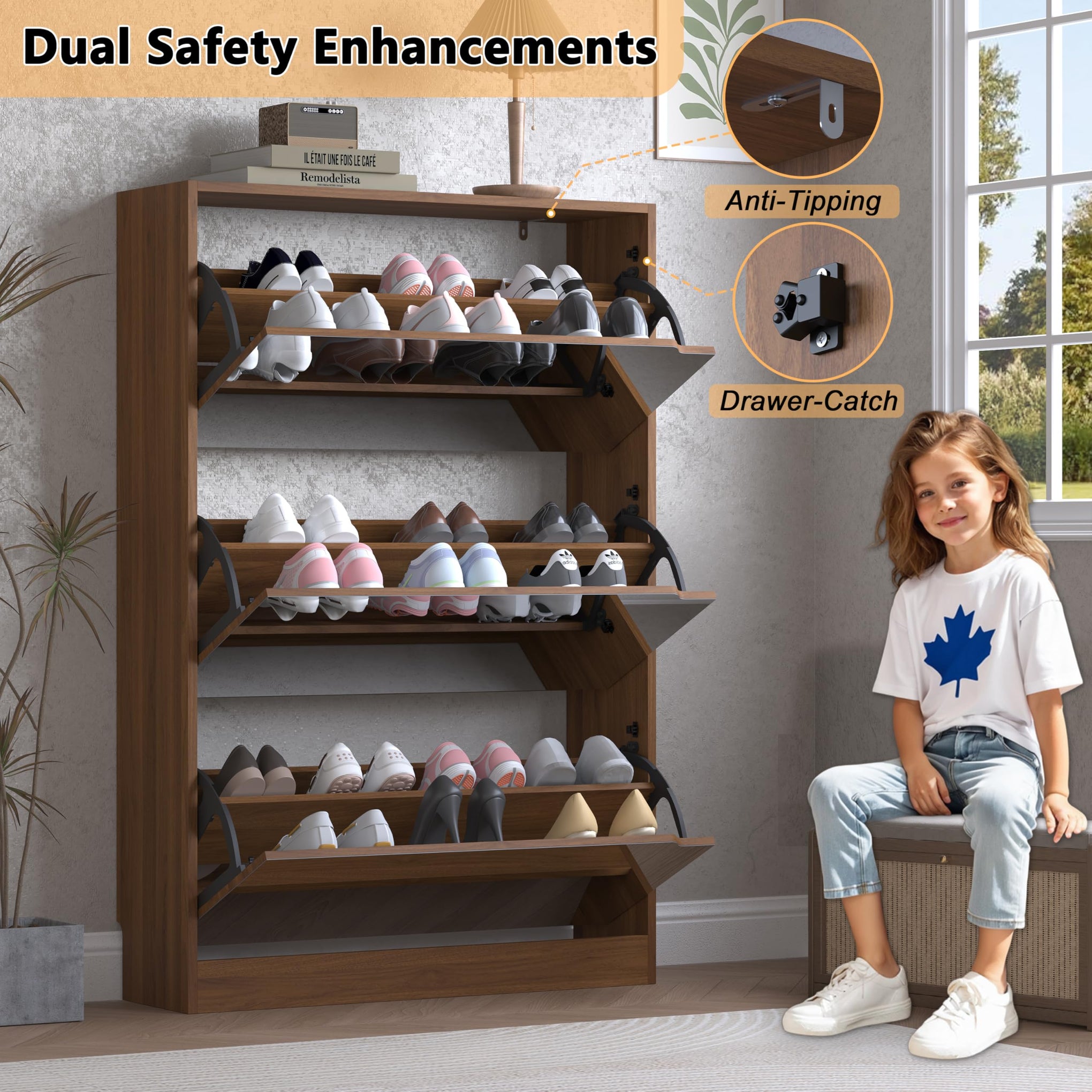 Shoe Cabinet with 3