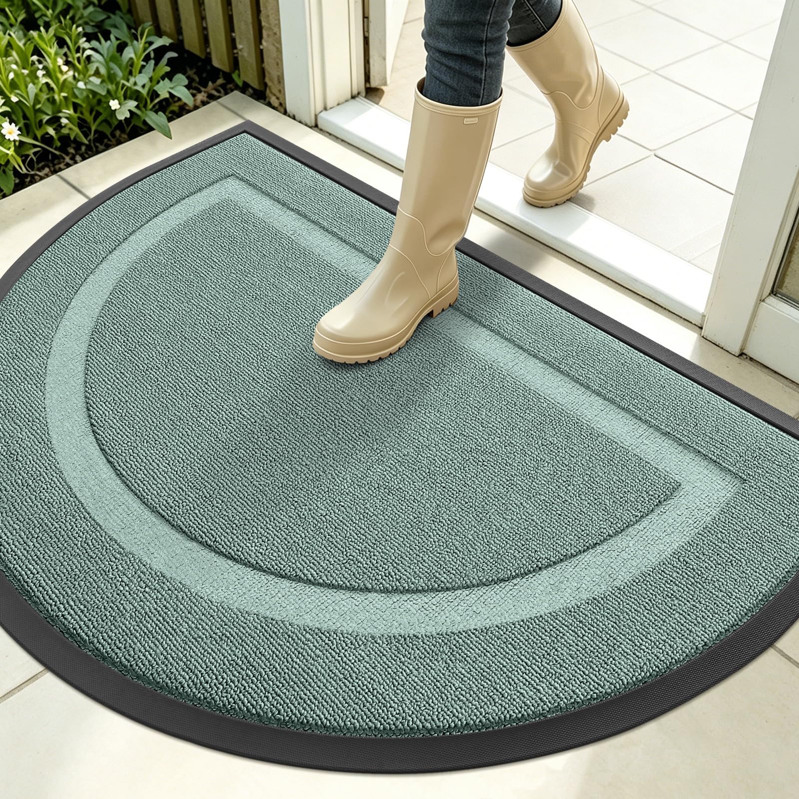 Half Circle Front Door Mat Outside 35x23 All