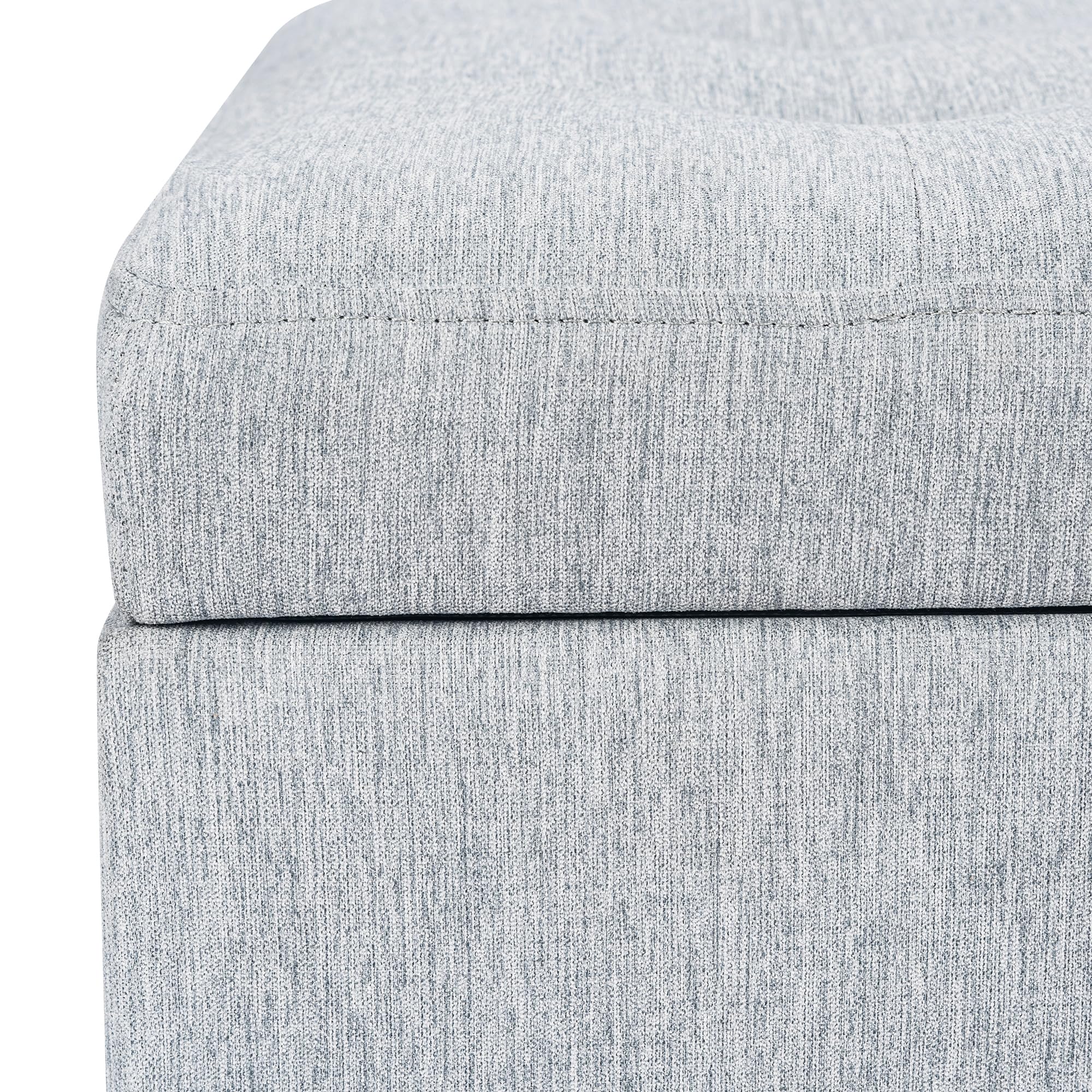 18 inch Linen Storage Ottoman for Living Room & Bedroom