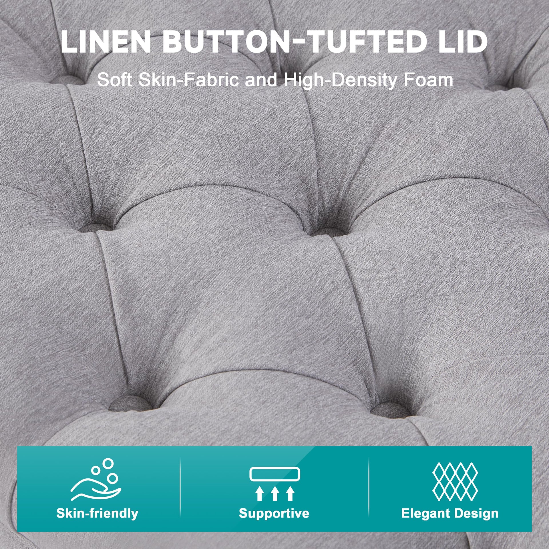 50 Inch Large Storage Ottoman