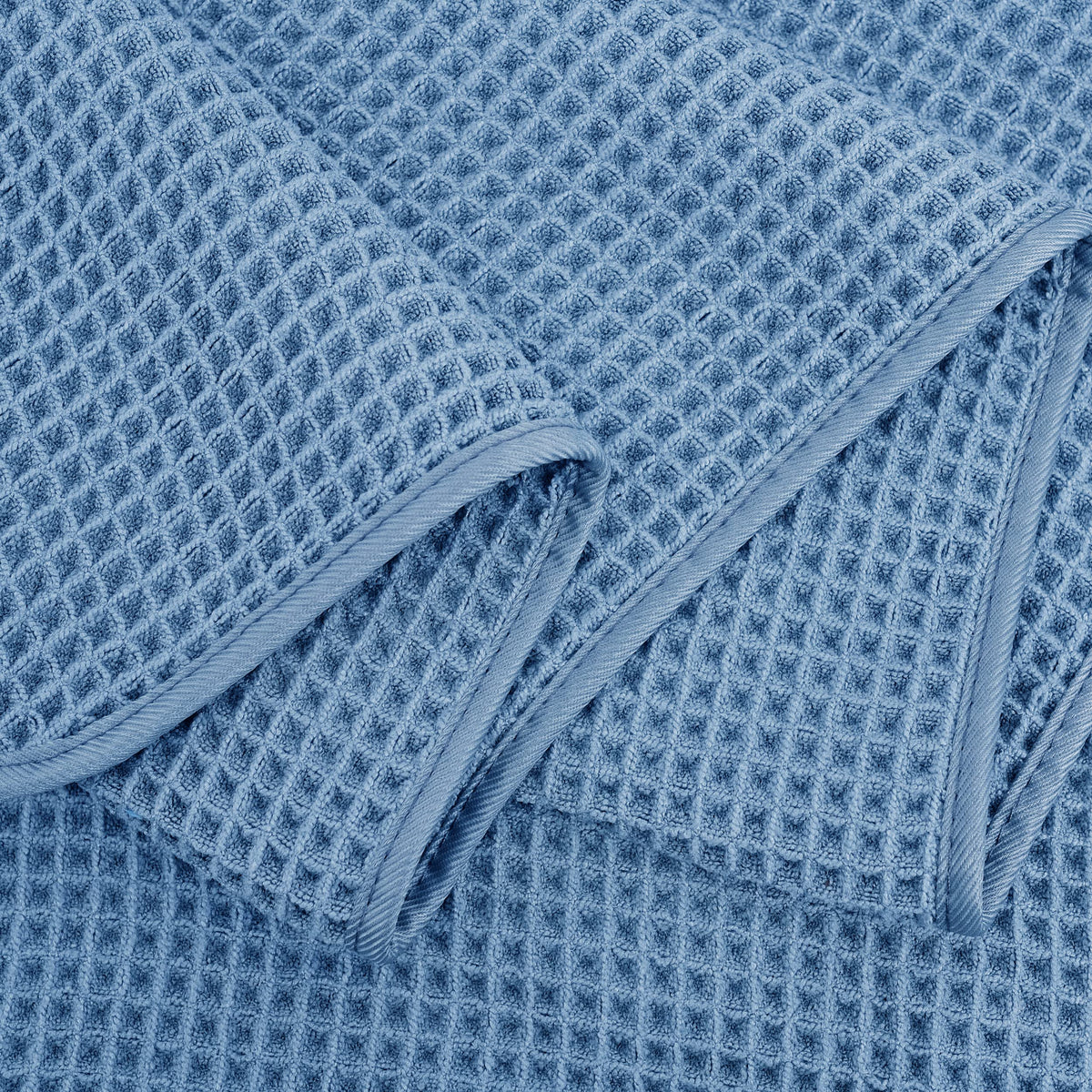 430 GSM Poly Blend Microfiber Quick Dry Waffle Bath Towel (4 Count)