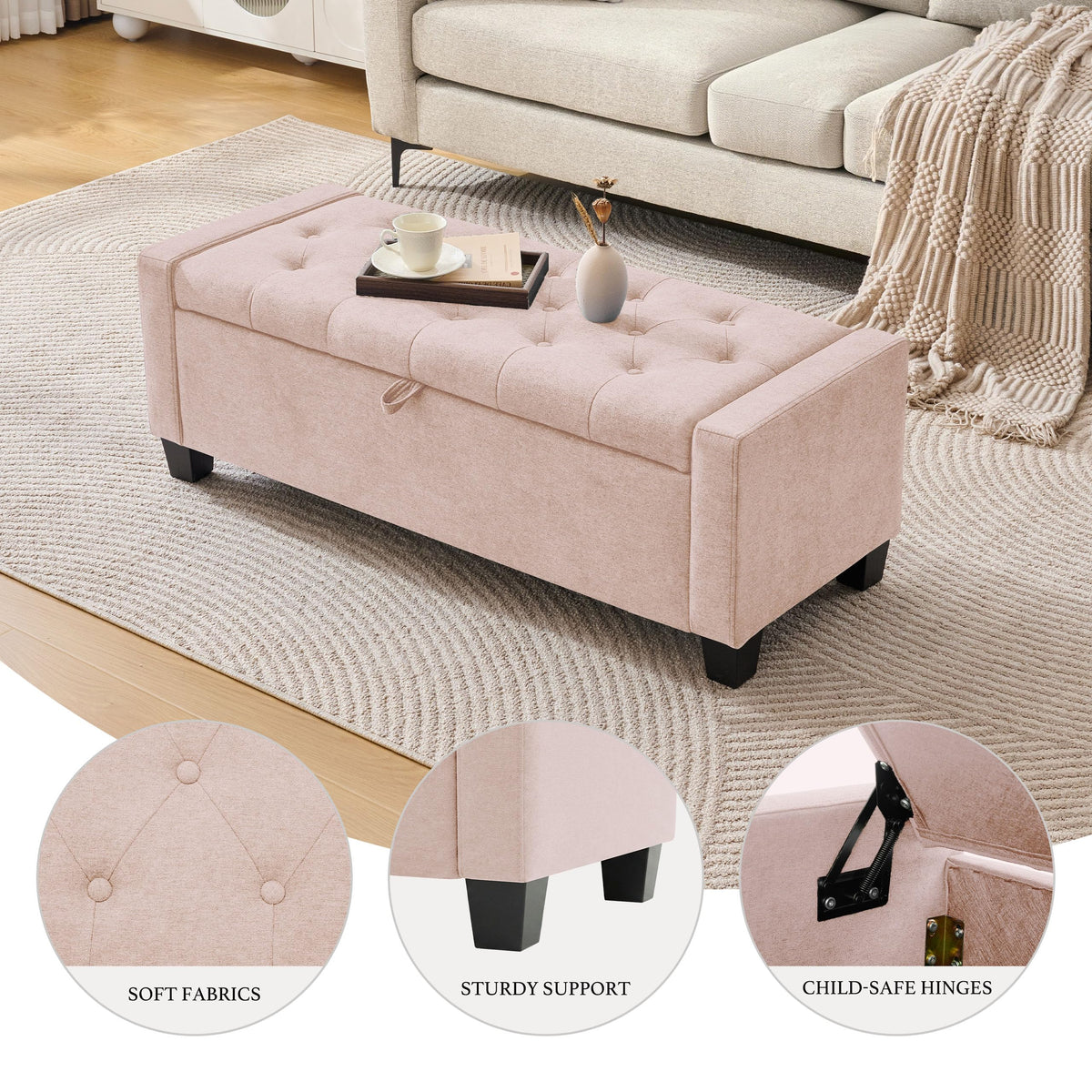 43" Ottoman with Storage