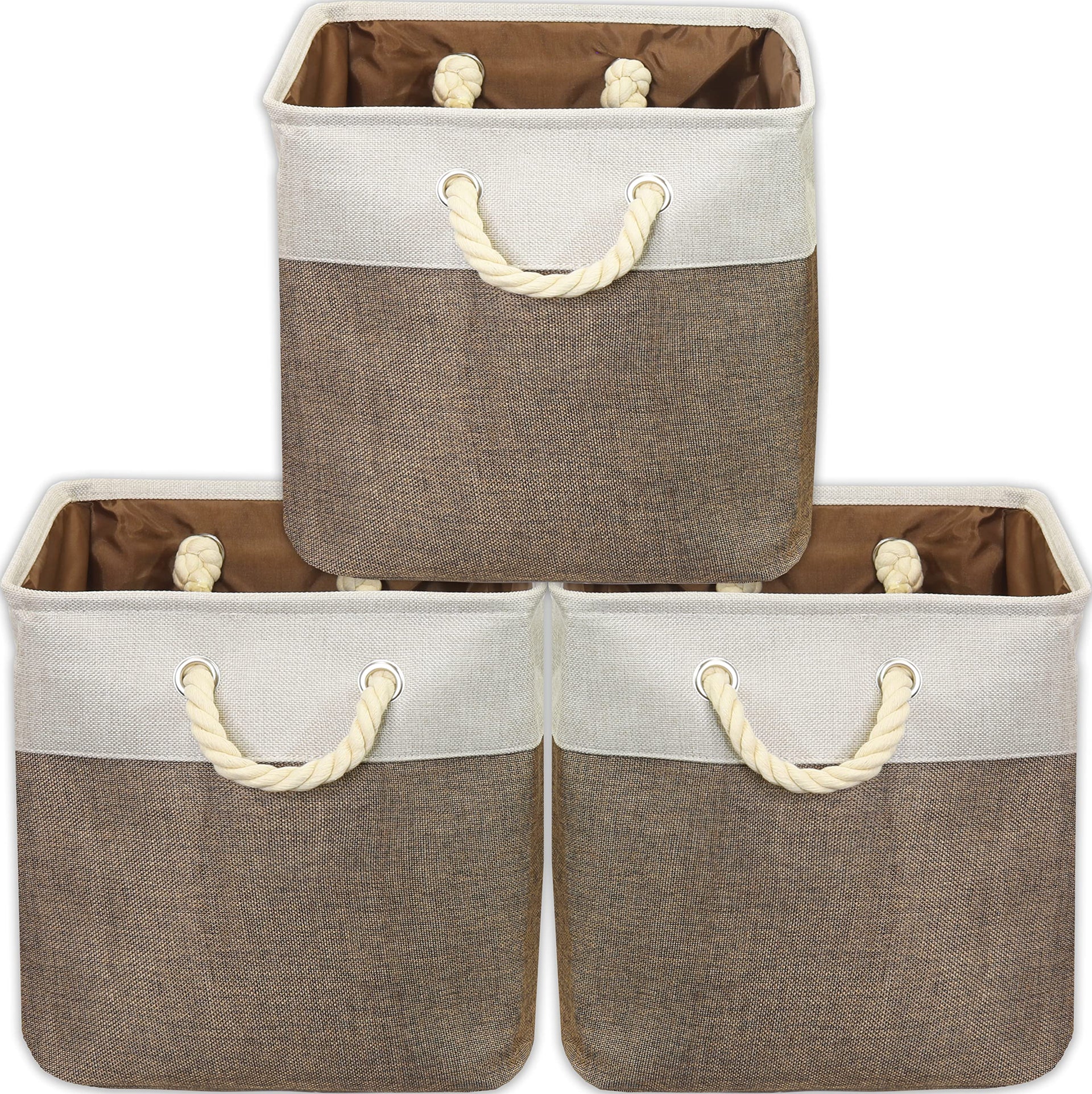 13" x 13" Large Fabric Storage Cubes (3 Count)