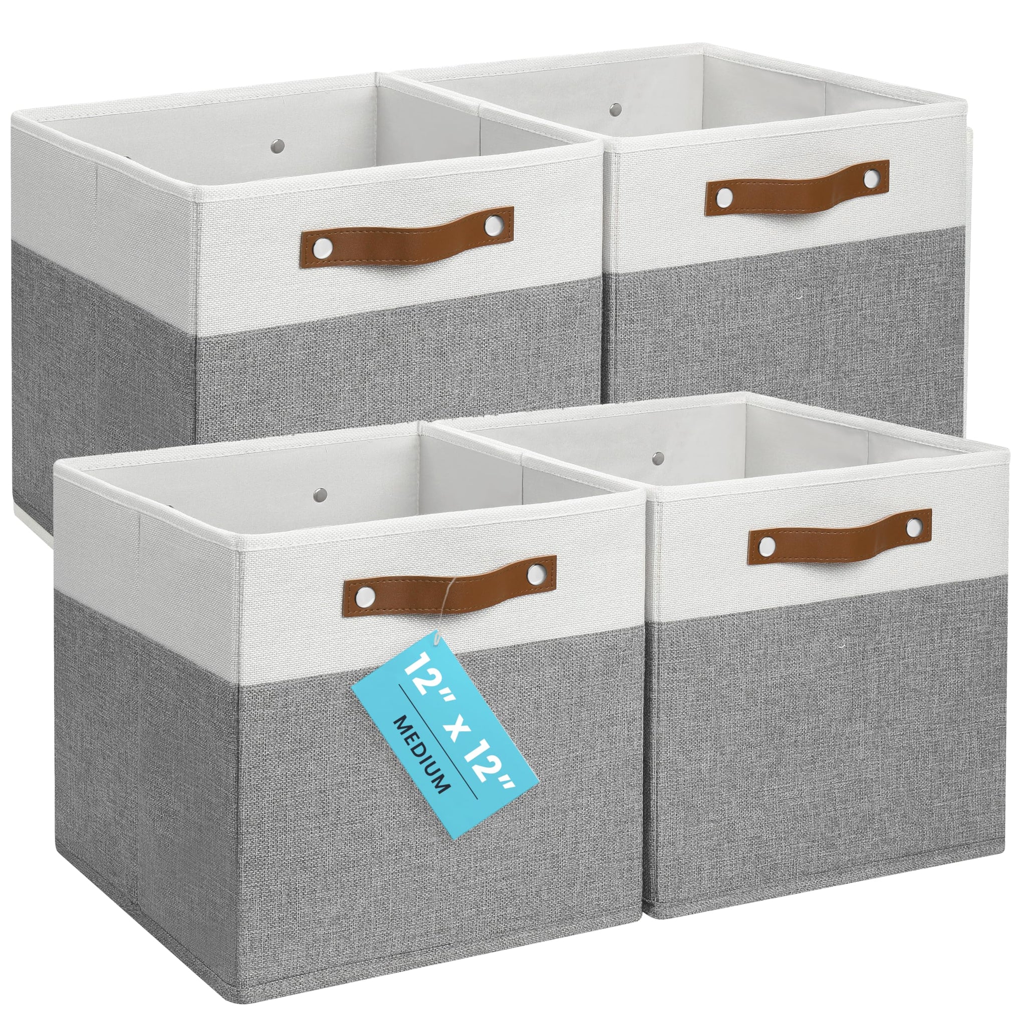 12x12 Cube Storage Bins (4 Count)
