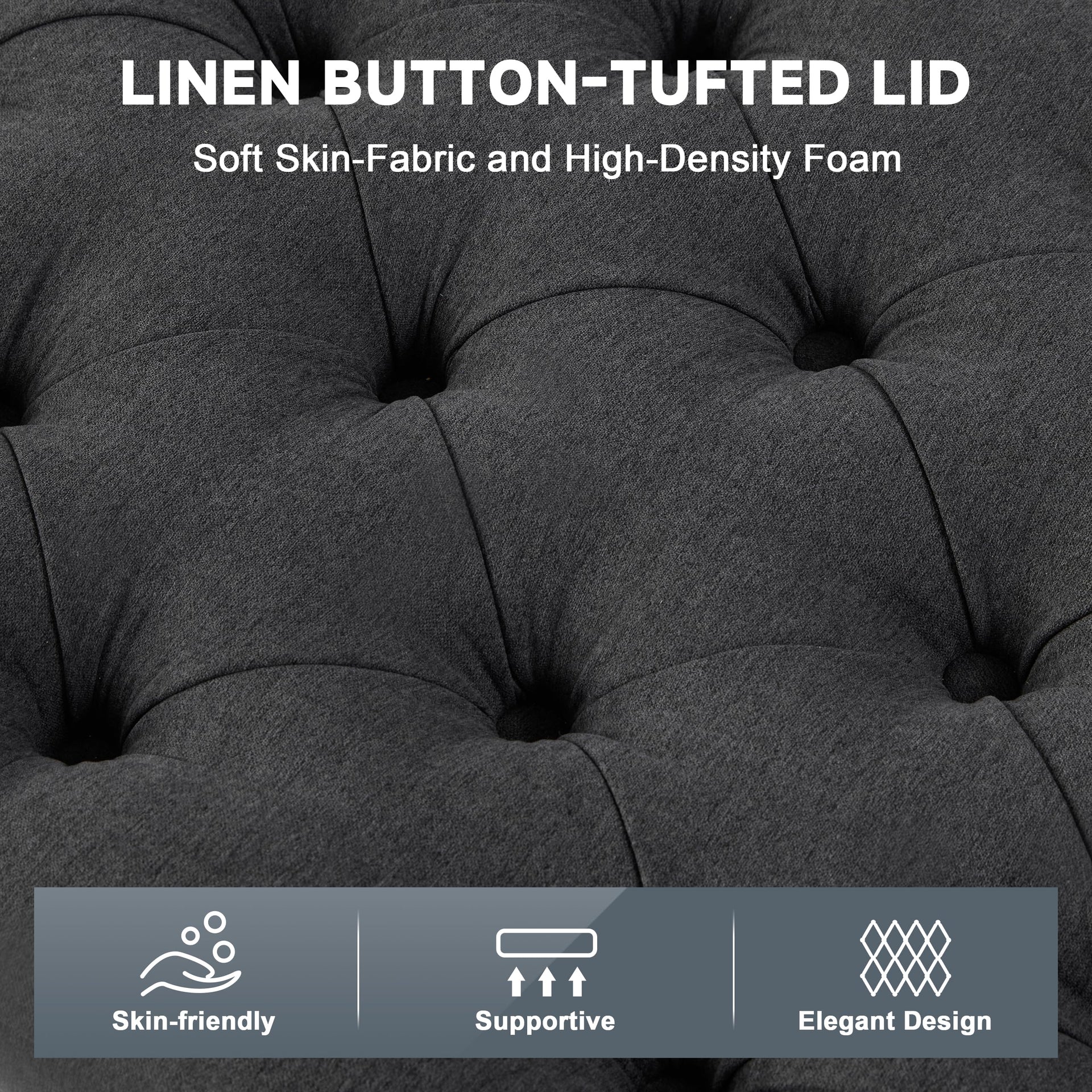 50 Inch Large Storage Ottoman