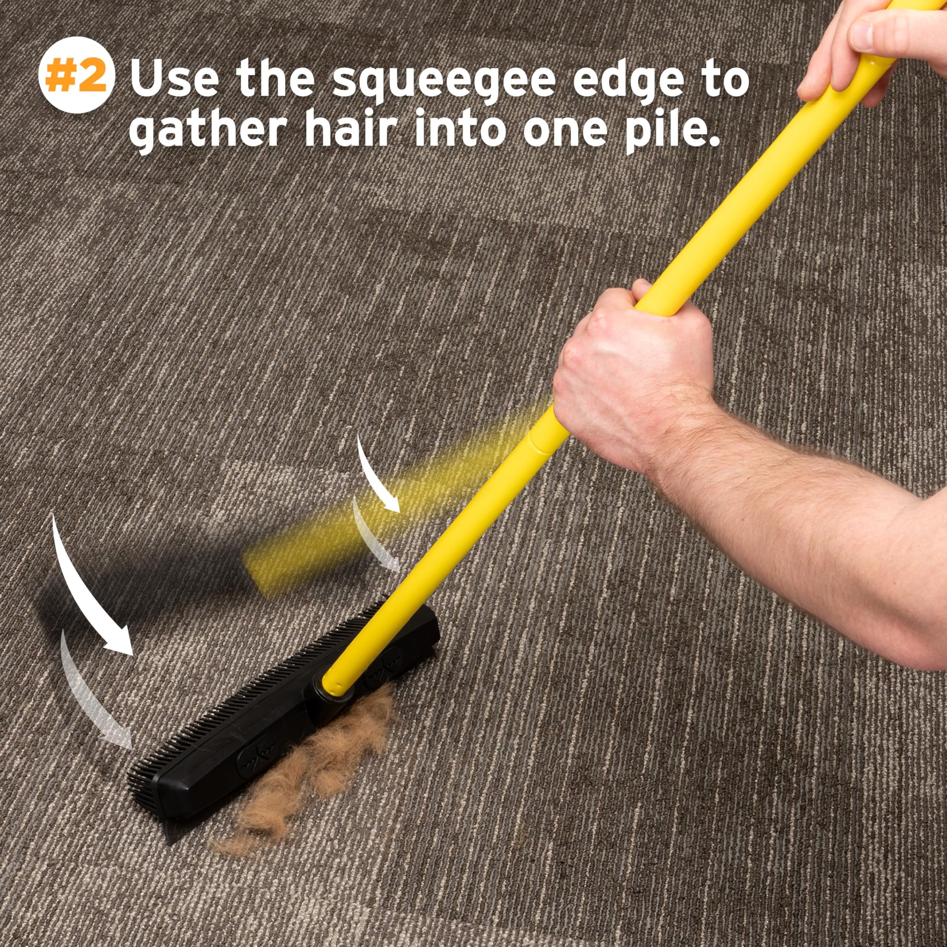 Pet Hair Removal Rubber Broom