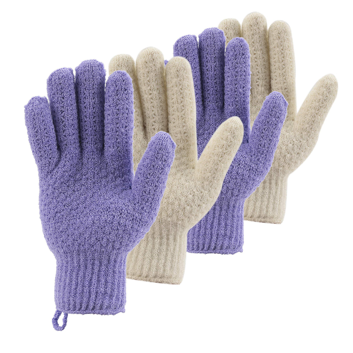 Bath Exfoliating Gloves Scrub (4 Count)