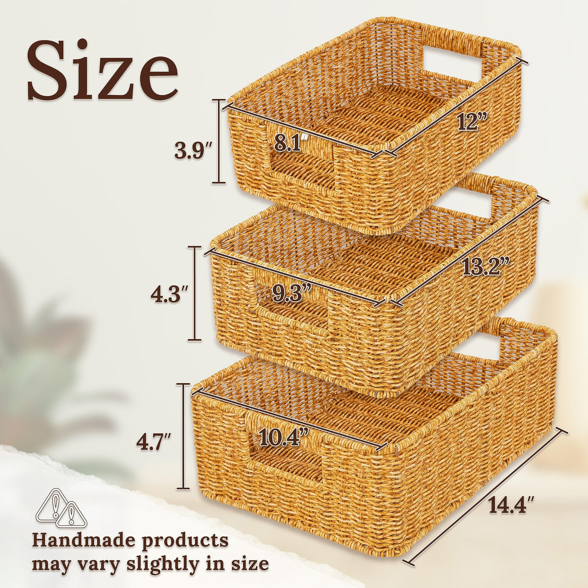 WeeNest Baskets for Storage (3 Count)