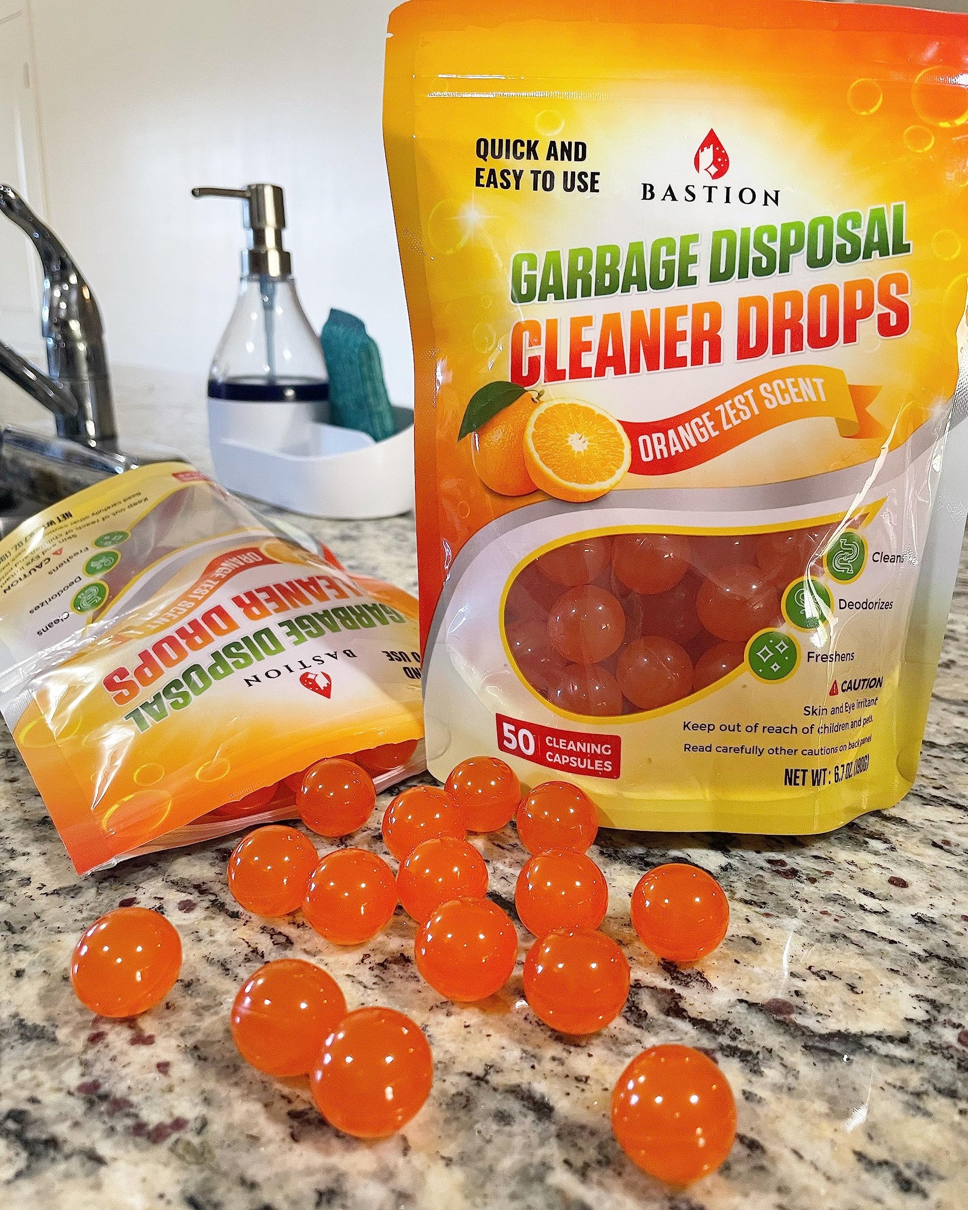 Garbage Disposal Cleaner and Deodorizer Drops (50 Count)