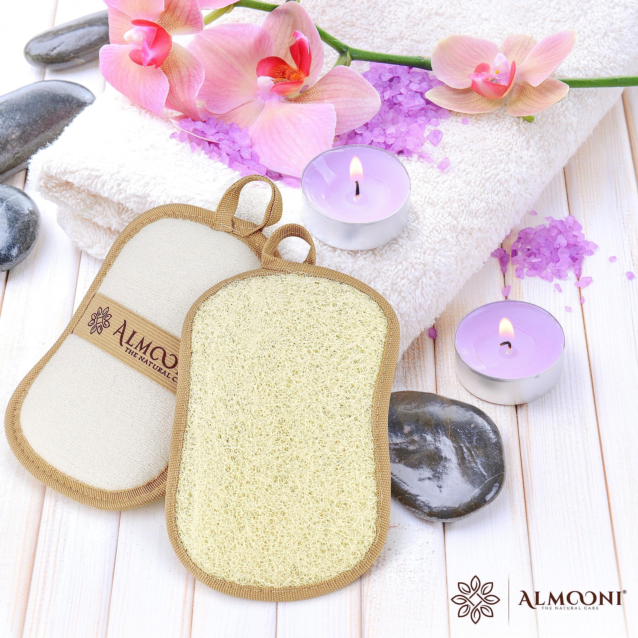Natural Loofah Body Scrubber (2 Count)
