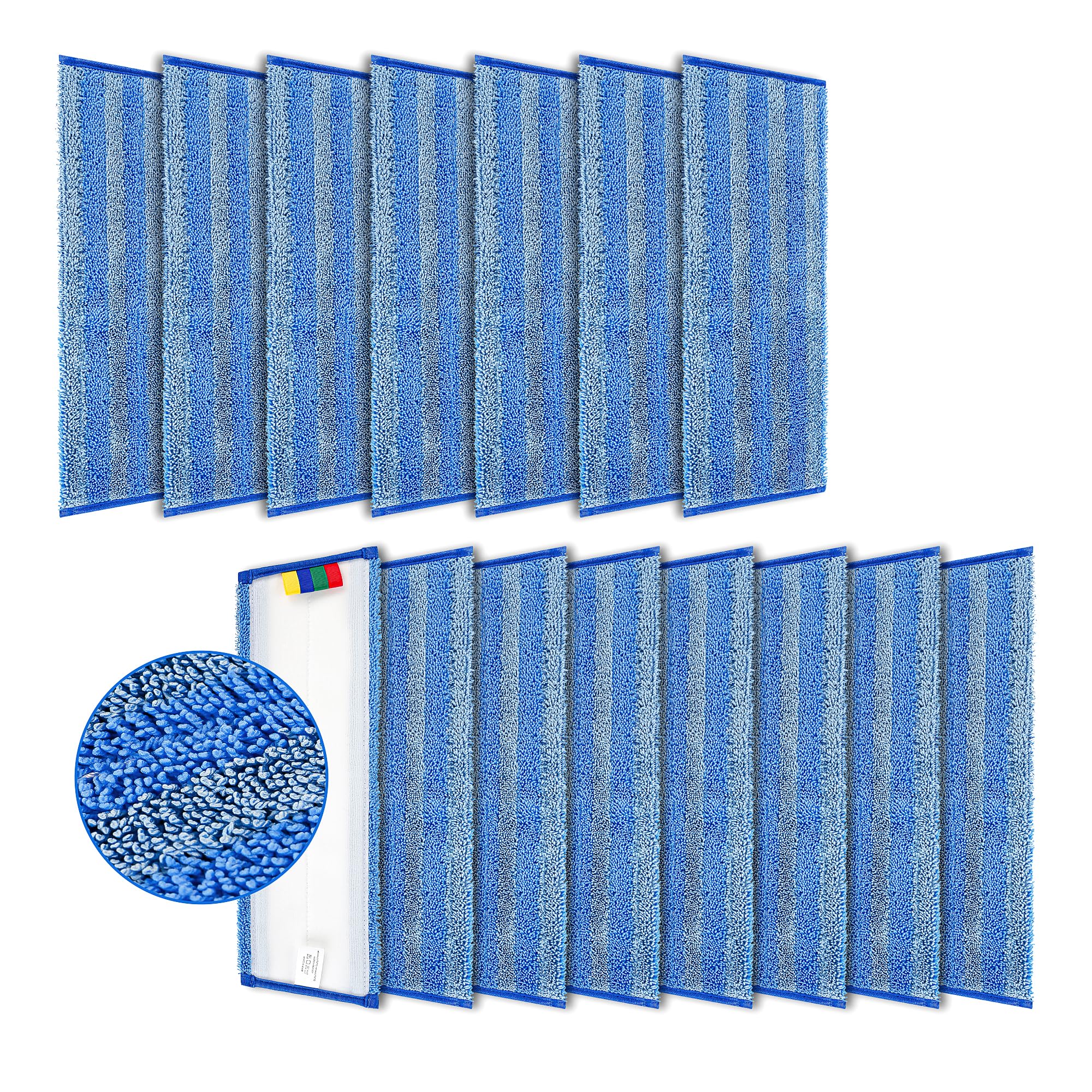 15 Pack Replacement Microfiber Mop Pad (12 Count) - ModHome Supplies