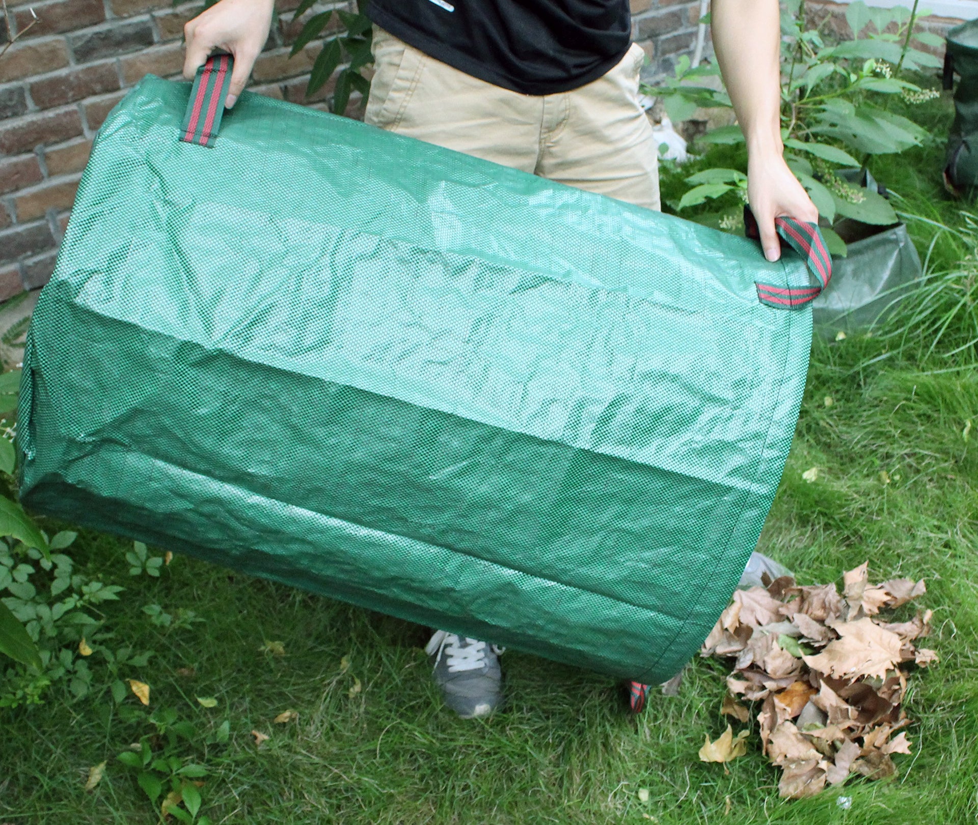 3 Pack 32 Gallon Garden Waste Bags Reusable Heavy Duty (3 Count)