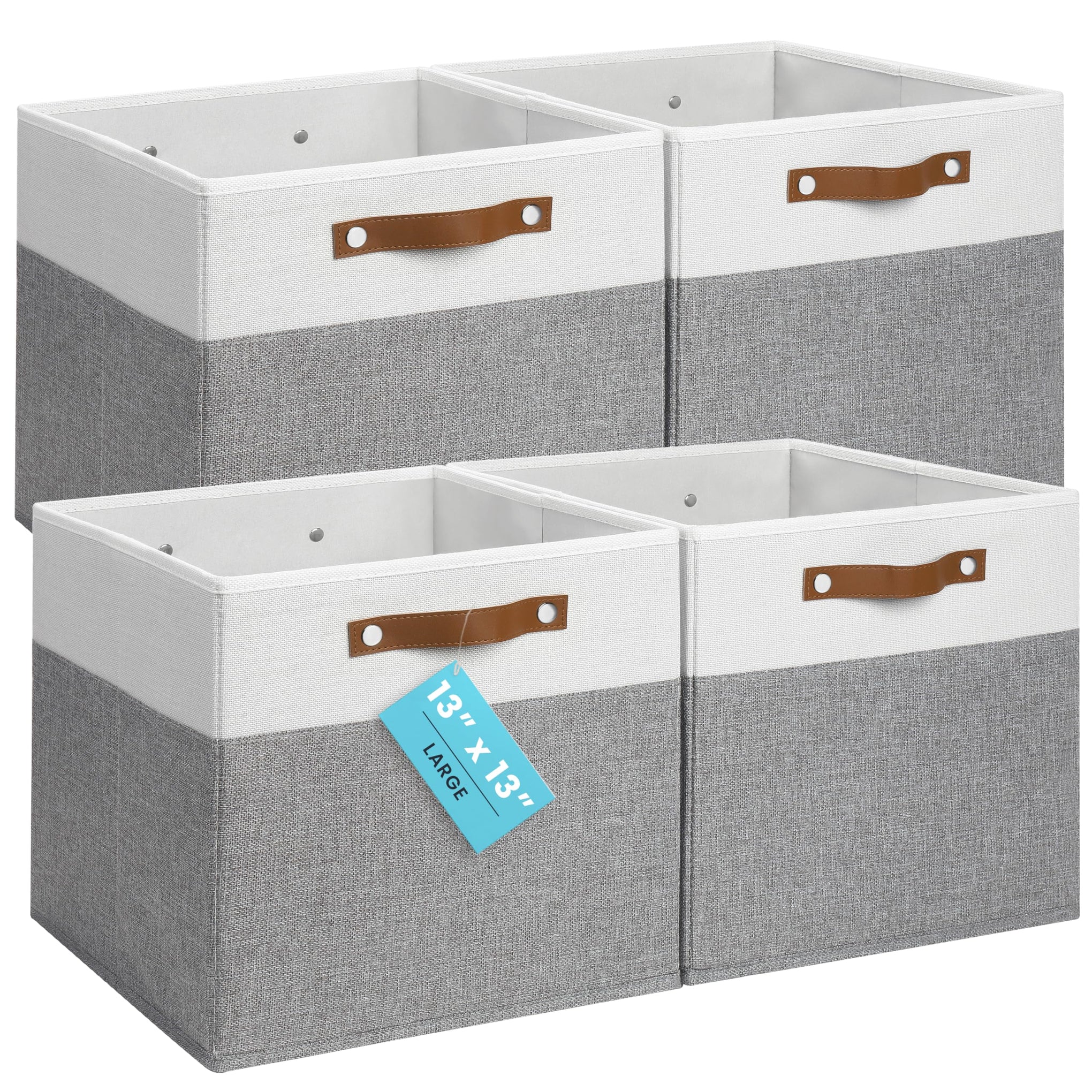 13x13 Cube Storage Bins (4 Count)