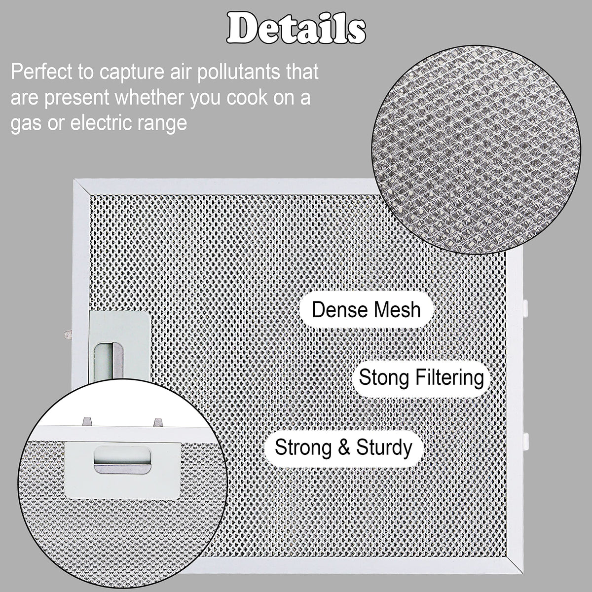 W10169961A Range Hood Vent Filters (3 Count)