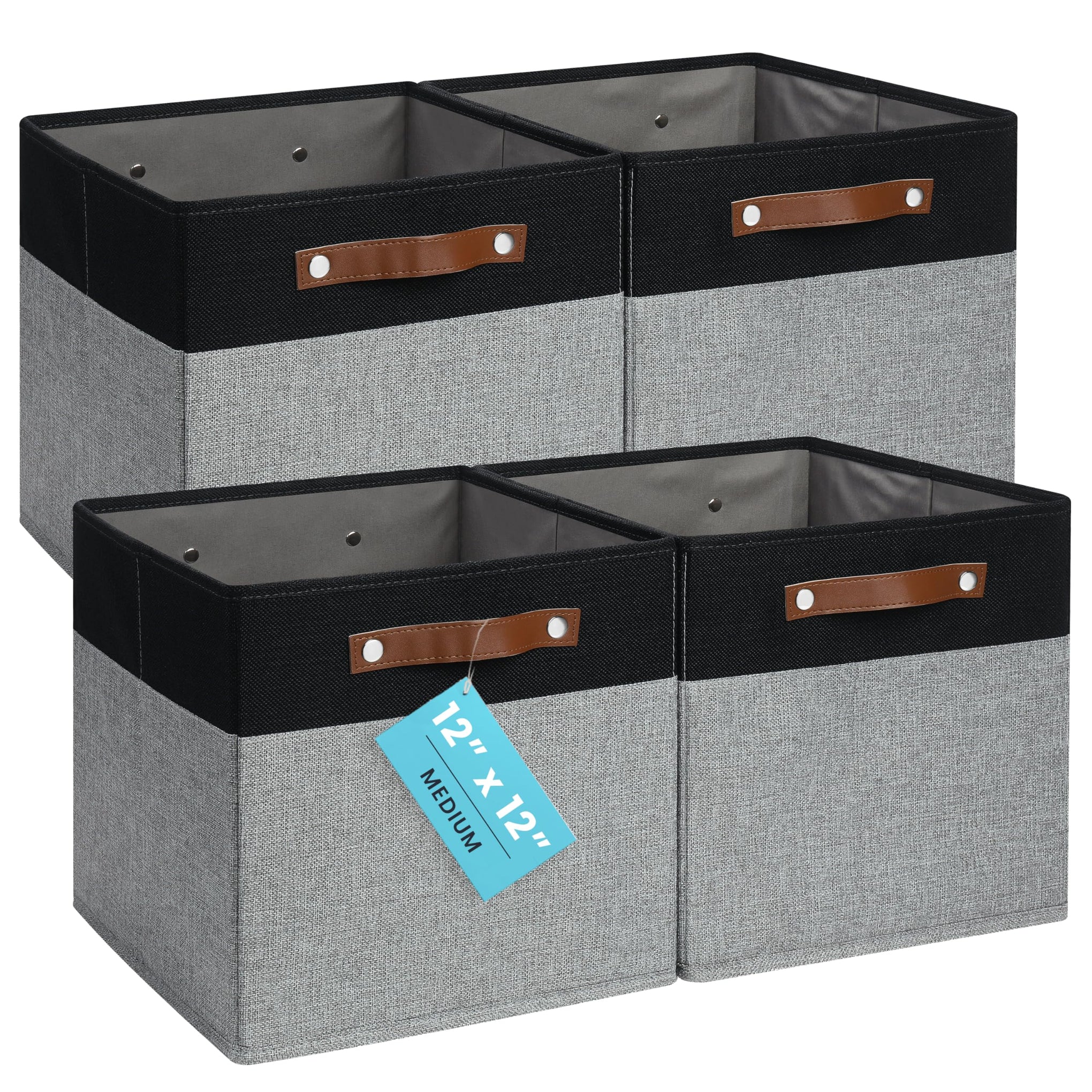 12x12 Cube Storage Bins (4 Count)