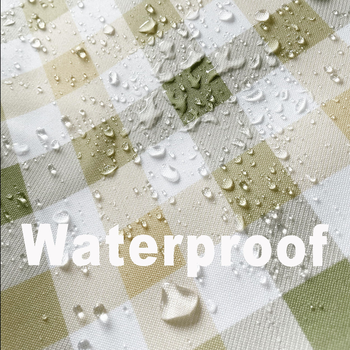 Classic Gingham Plaid Tablecloth Fabric