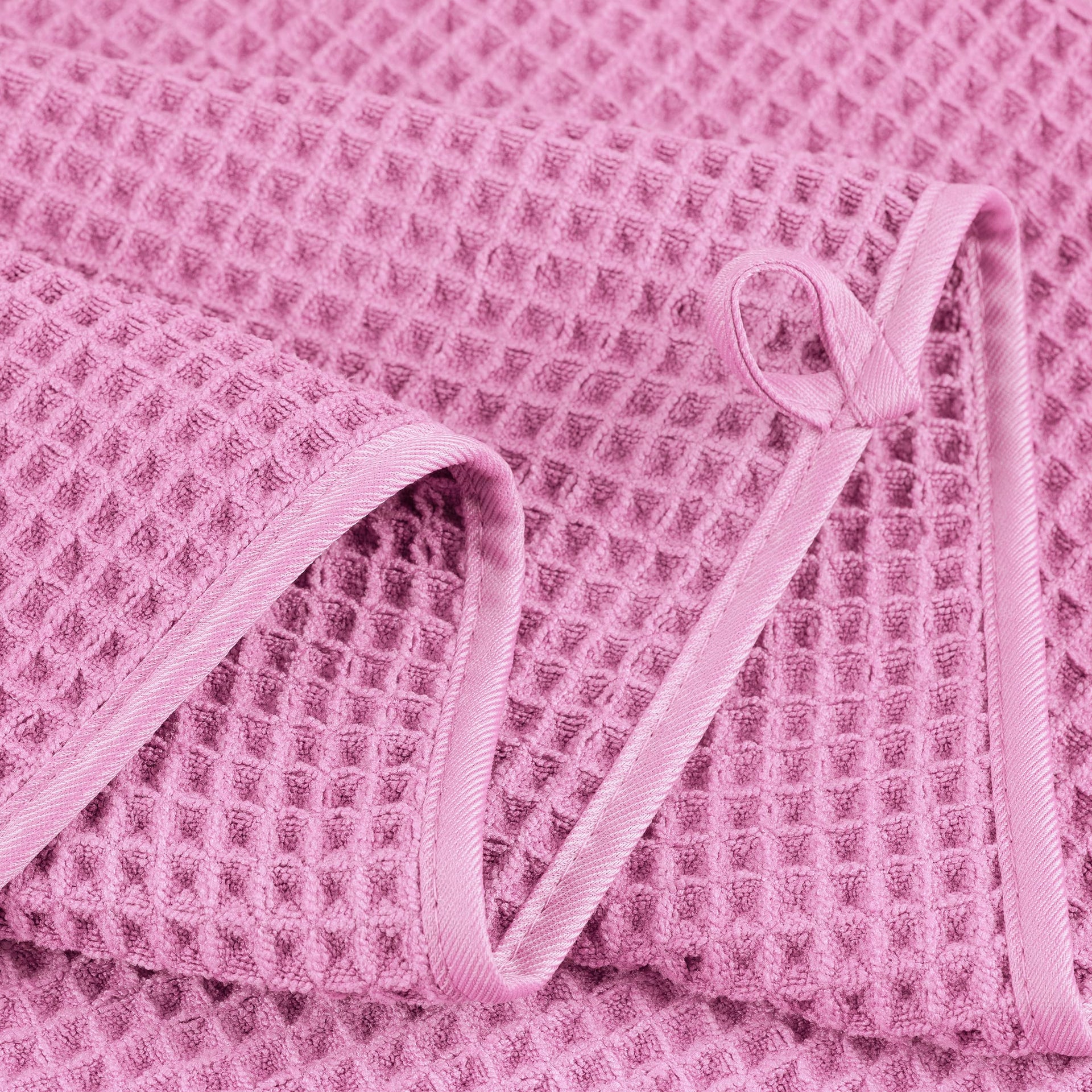 430 GSM Poly Blend Microfiber Quick Dry Waffle Bath Towel (4 Count)