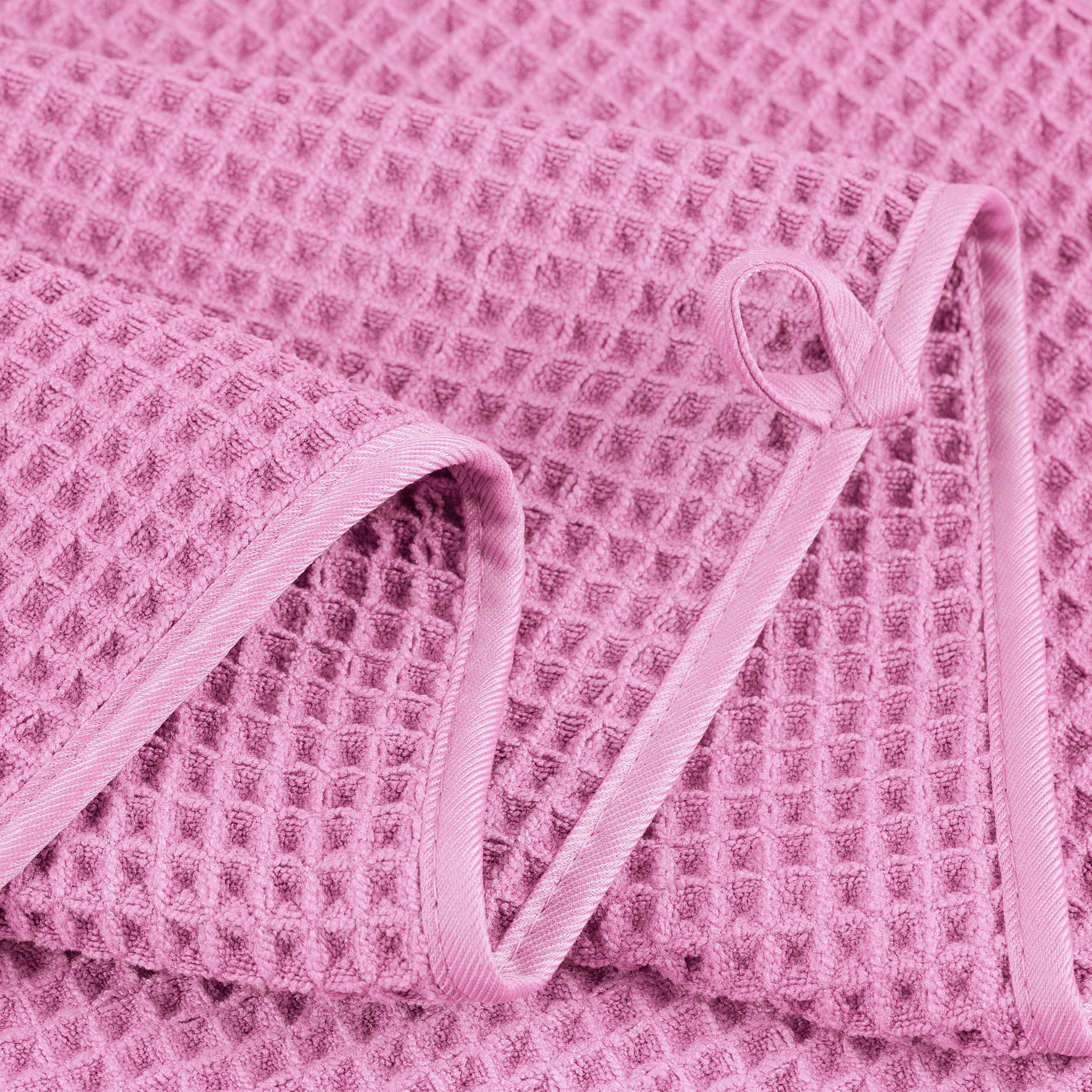430 GSM Poly Blend Microfiber Quick Dry Waffle Bath Towel (4 Count)