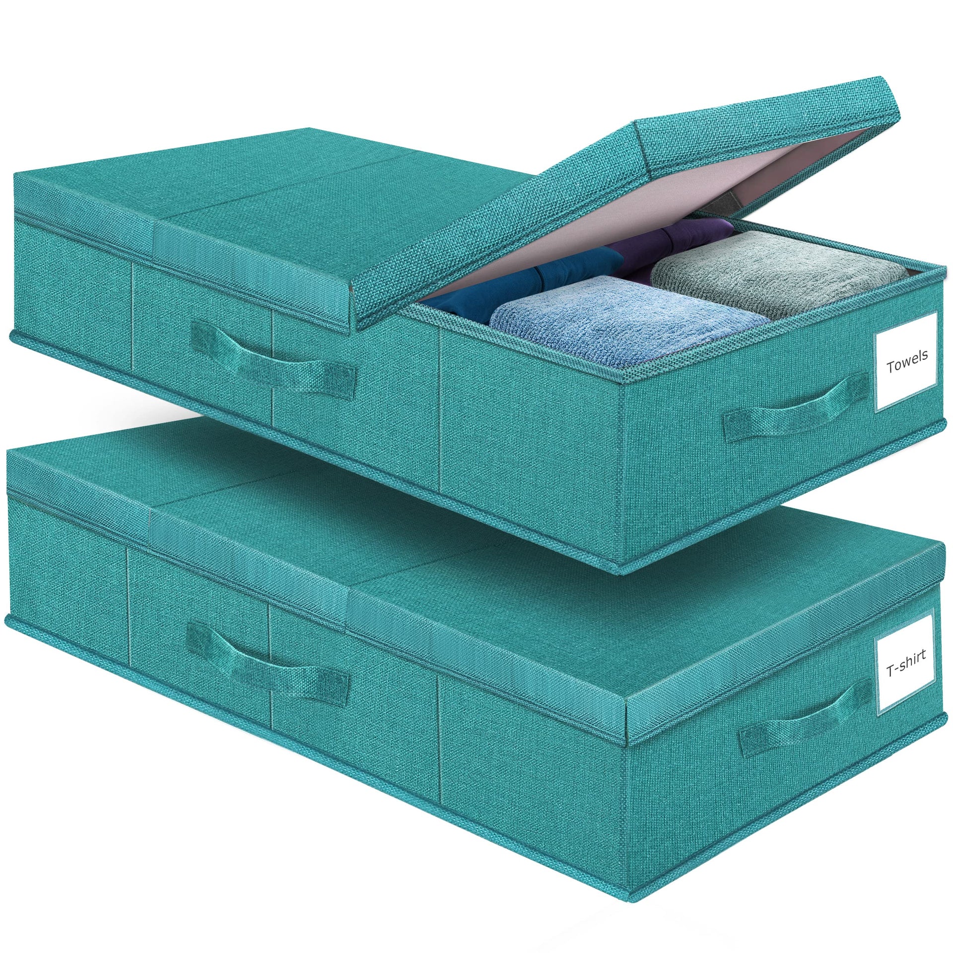 2Pack Large Underbed Storage Containers Bin with Lids