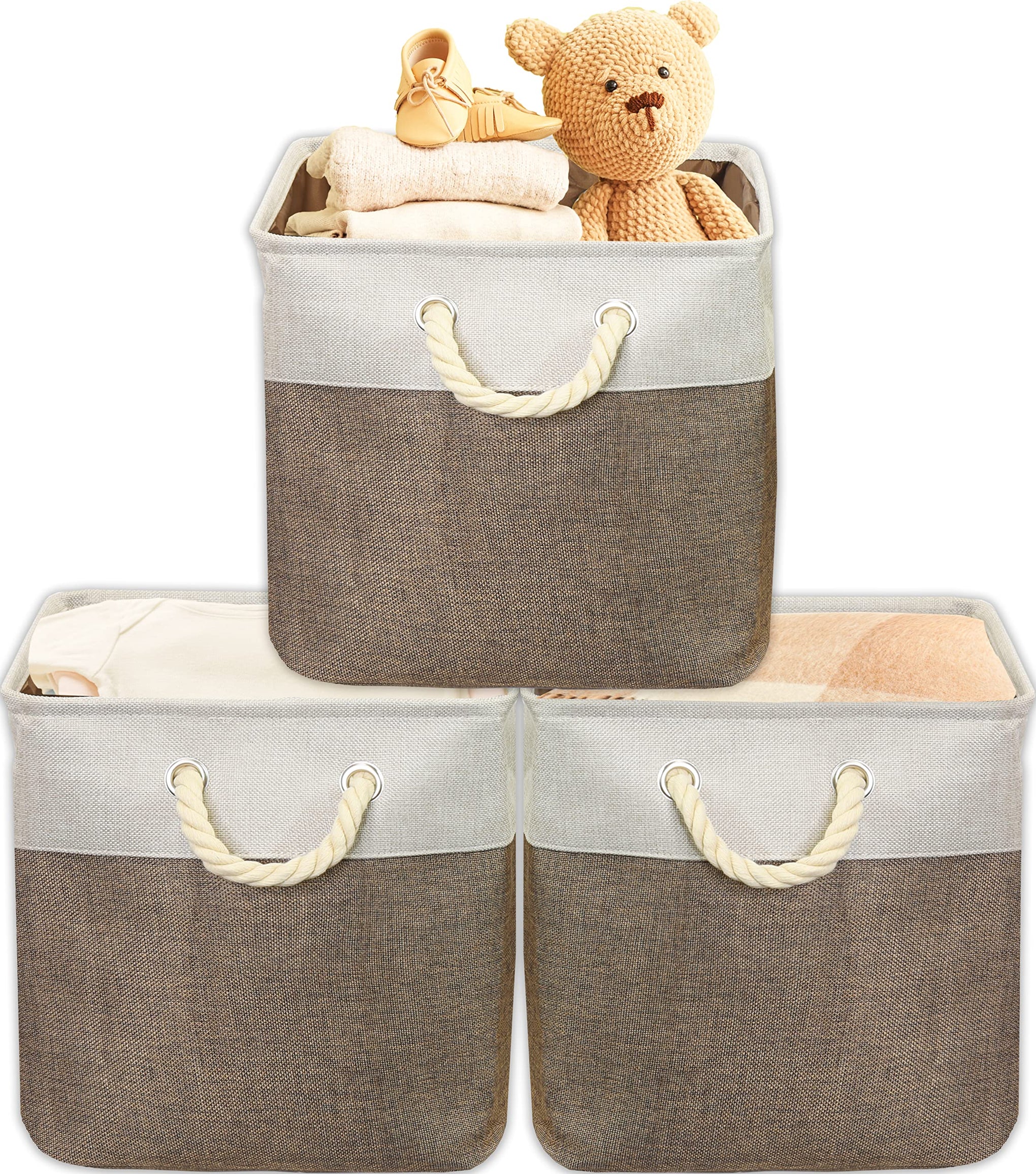 13" x 13" Large Fabric Storage Cubes (3 Count)