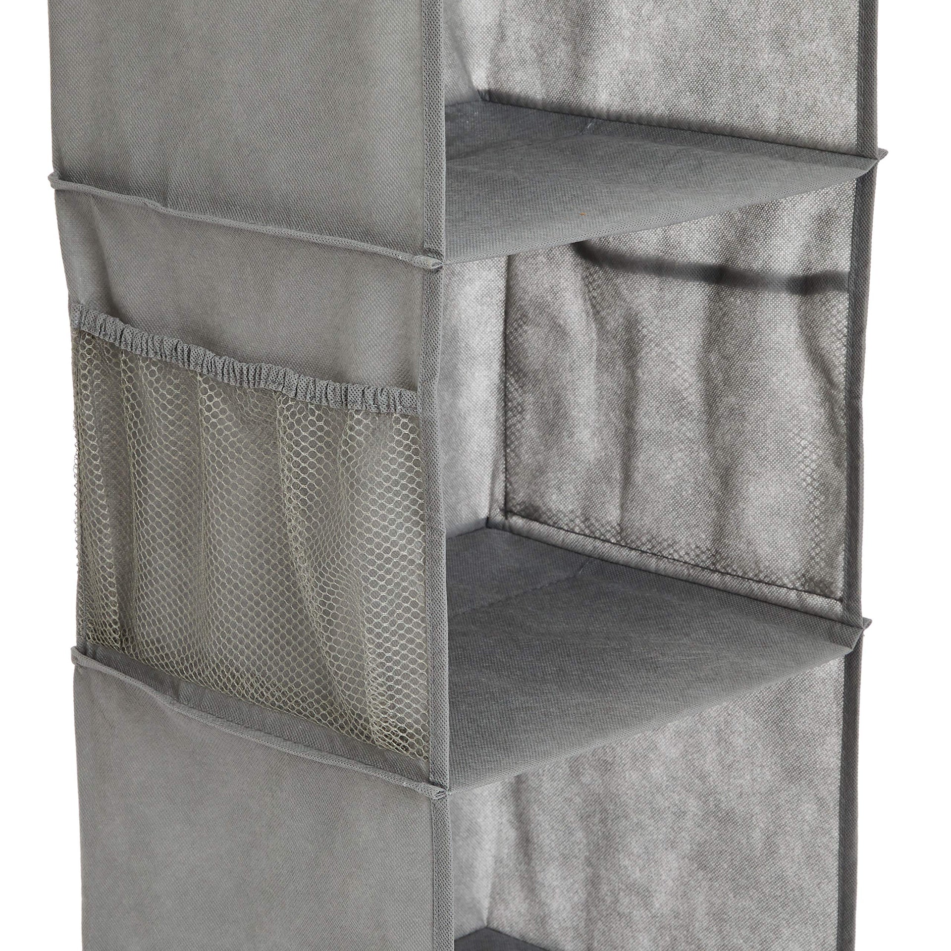 6 Tier Hanging Closet Shelf Organizer with Pockets