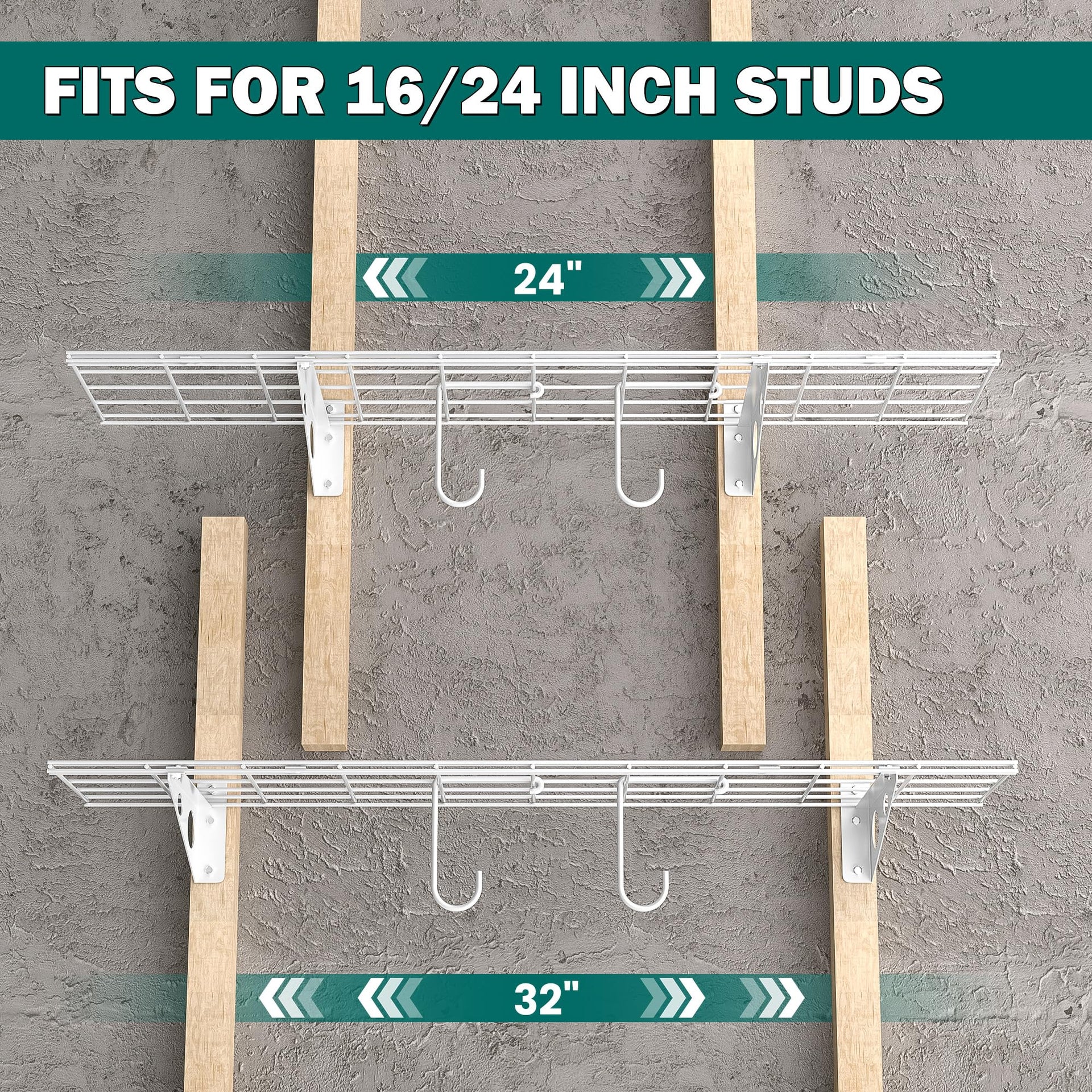 Garage Wall Shelves (2 Count)