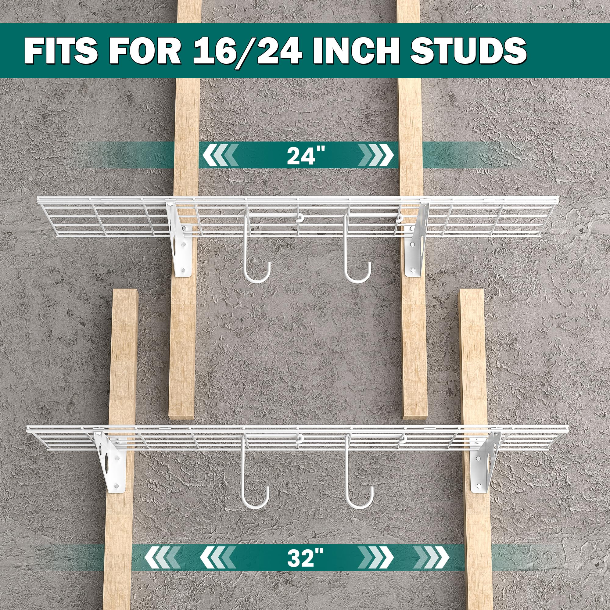 Garage Wall Shelves (2 Count)